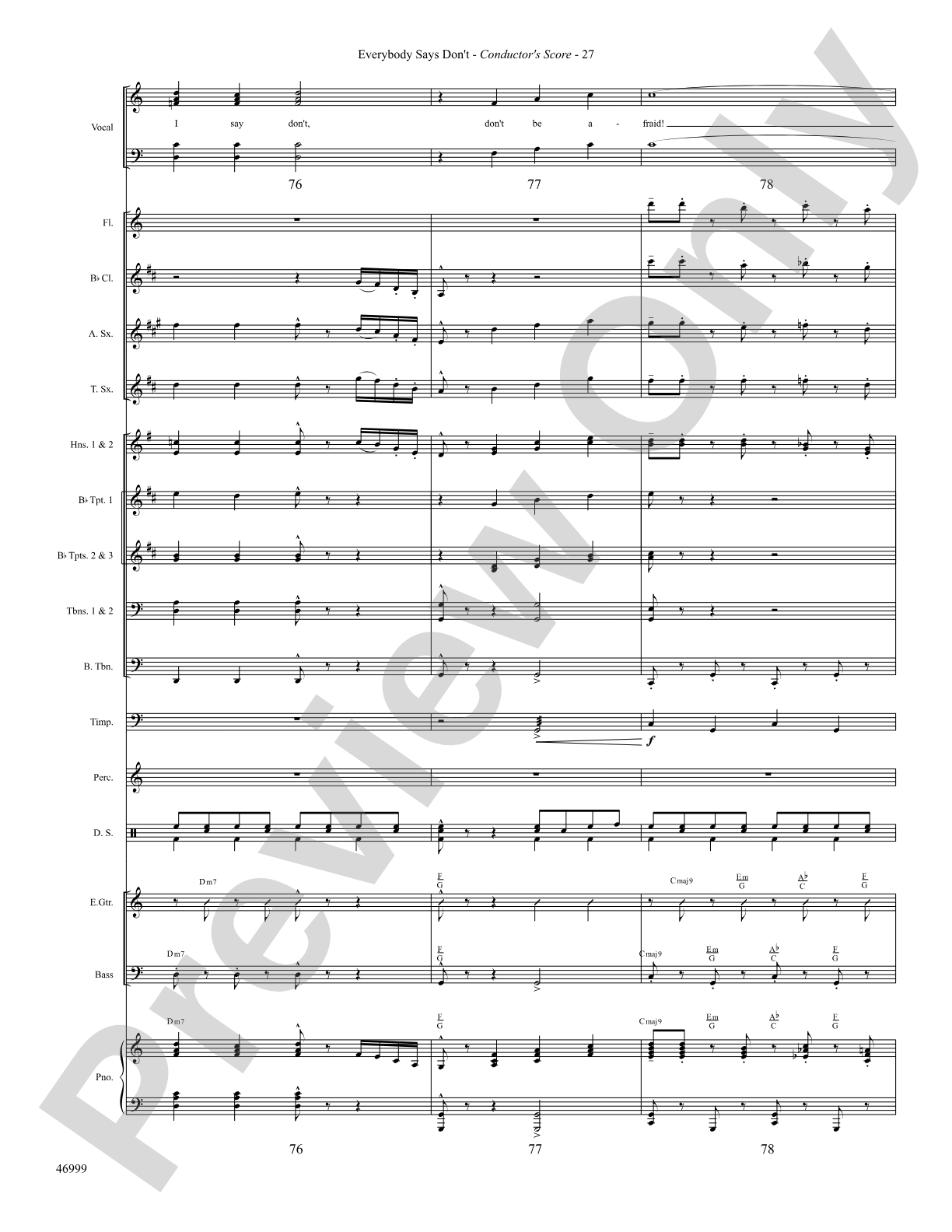 Everybody Says Don't: Choral SoundPax