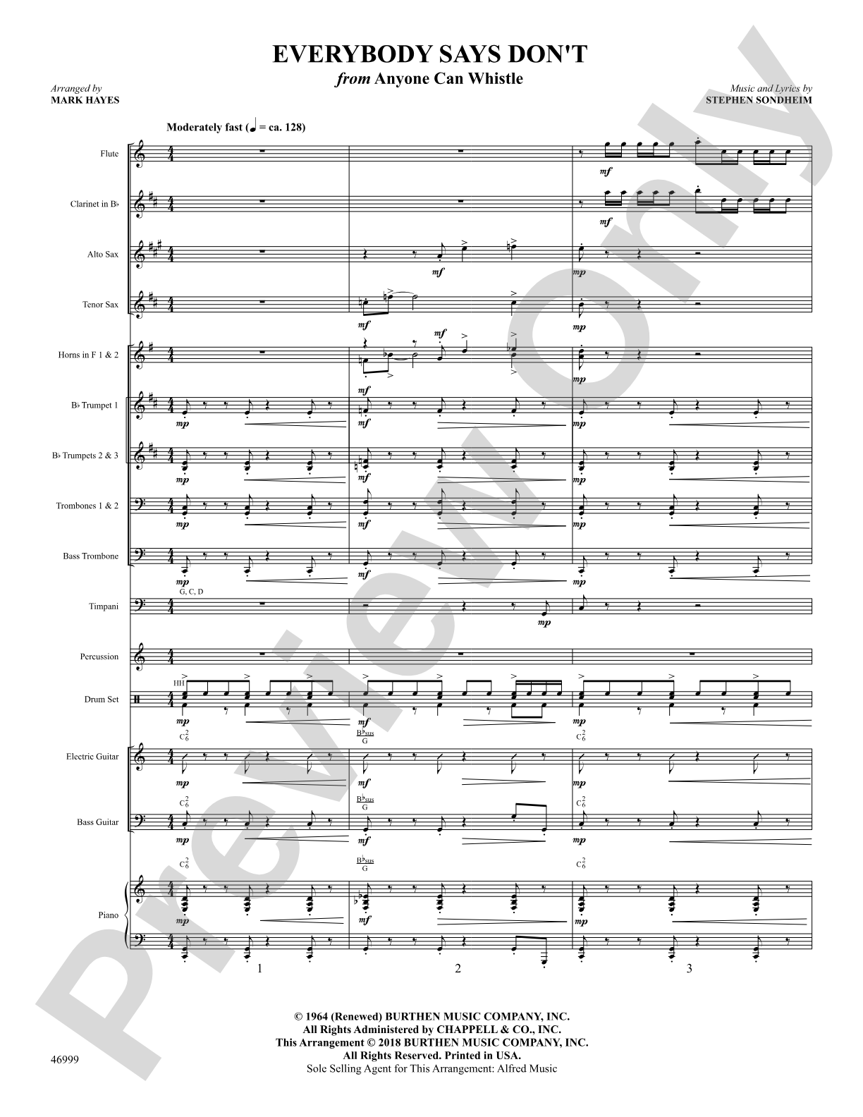 Everybody Says Don't: Choral SoundPax