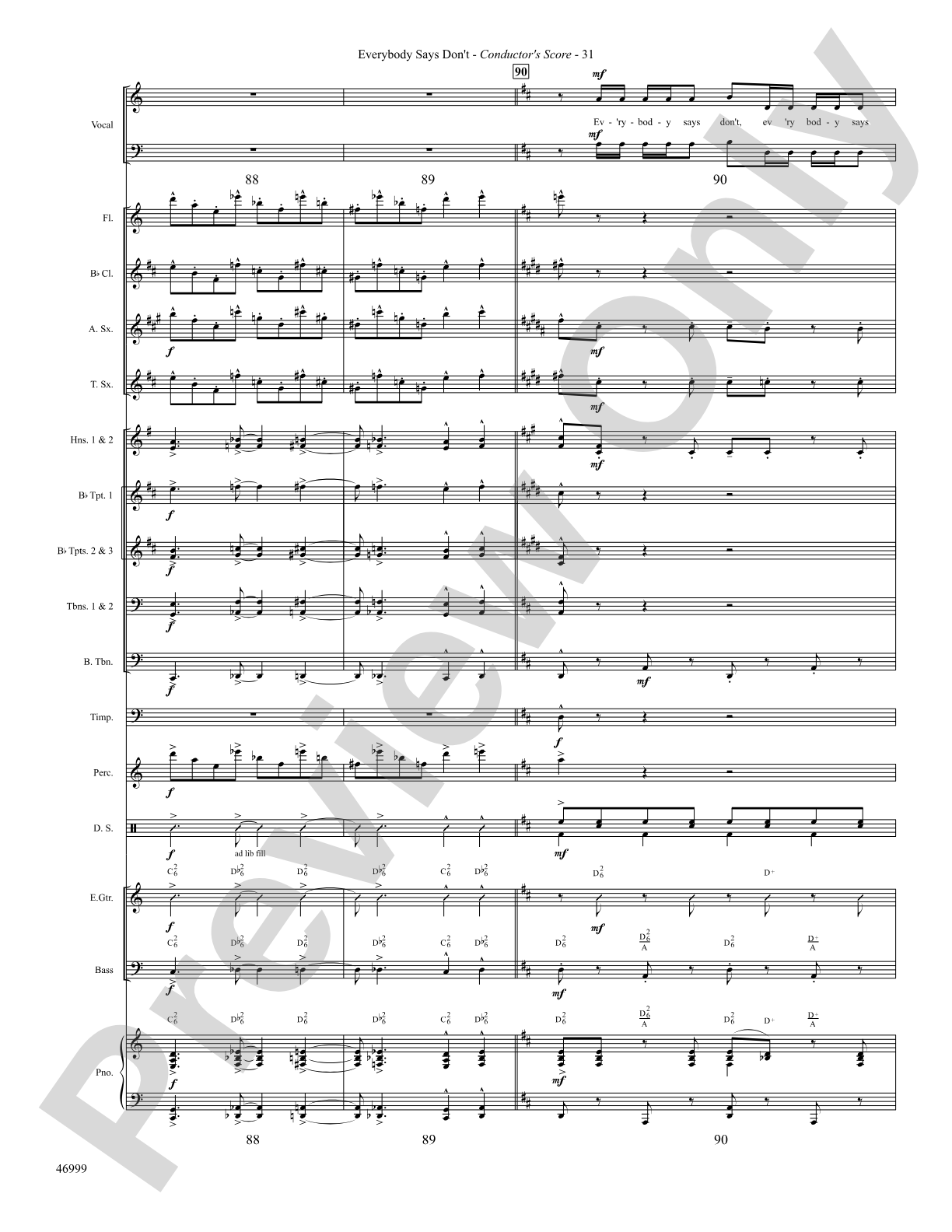 Everybody Says Don't: Choral SoundPax