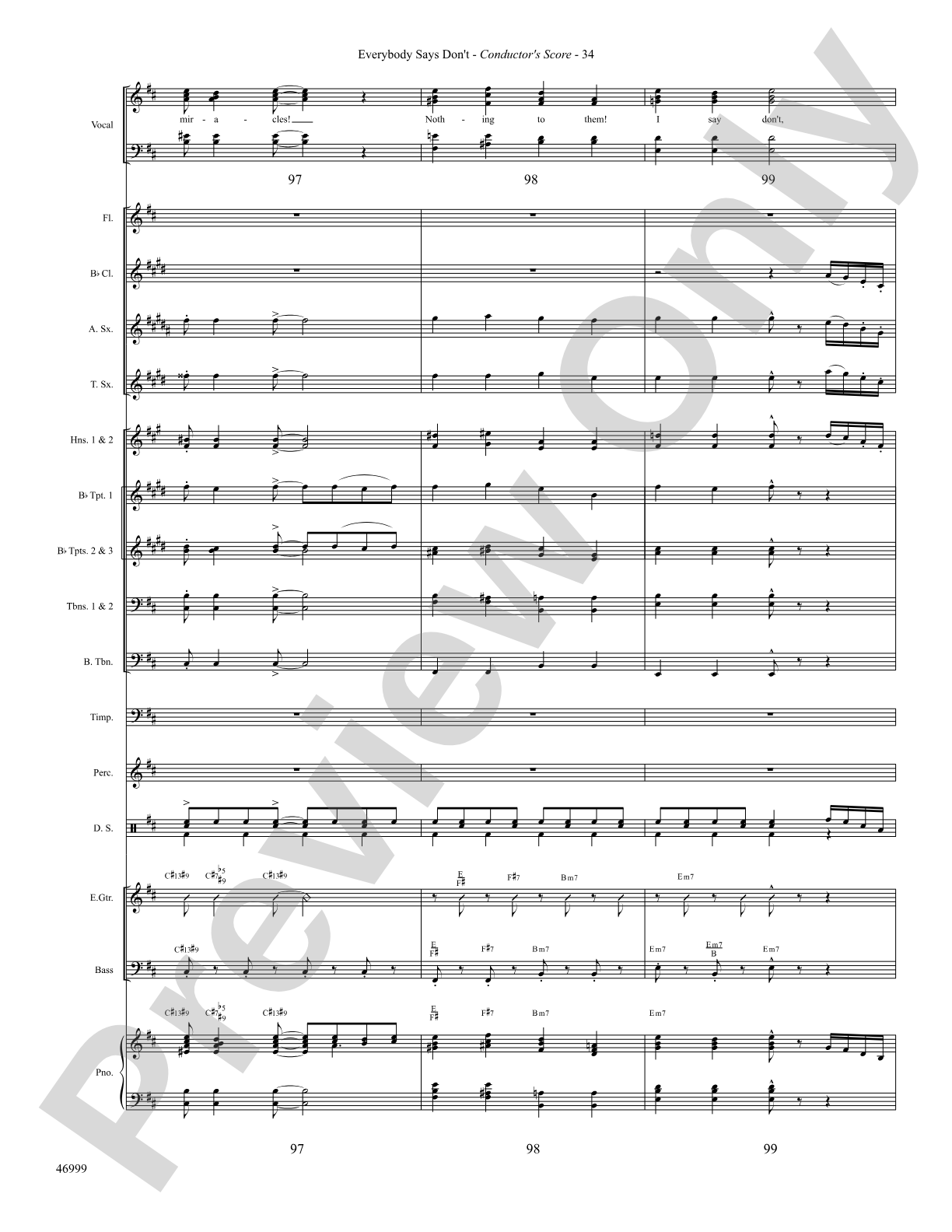 Everybody Says Don't: Choral SoundPax