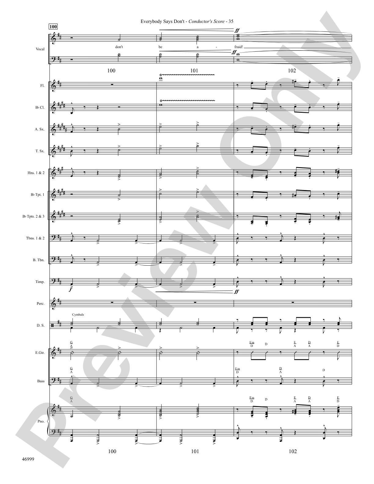 Everybody Says Don't: Choral SoundPax