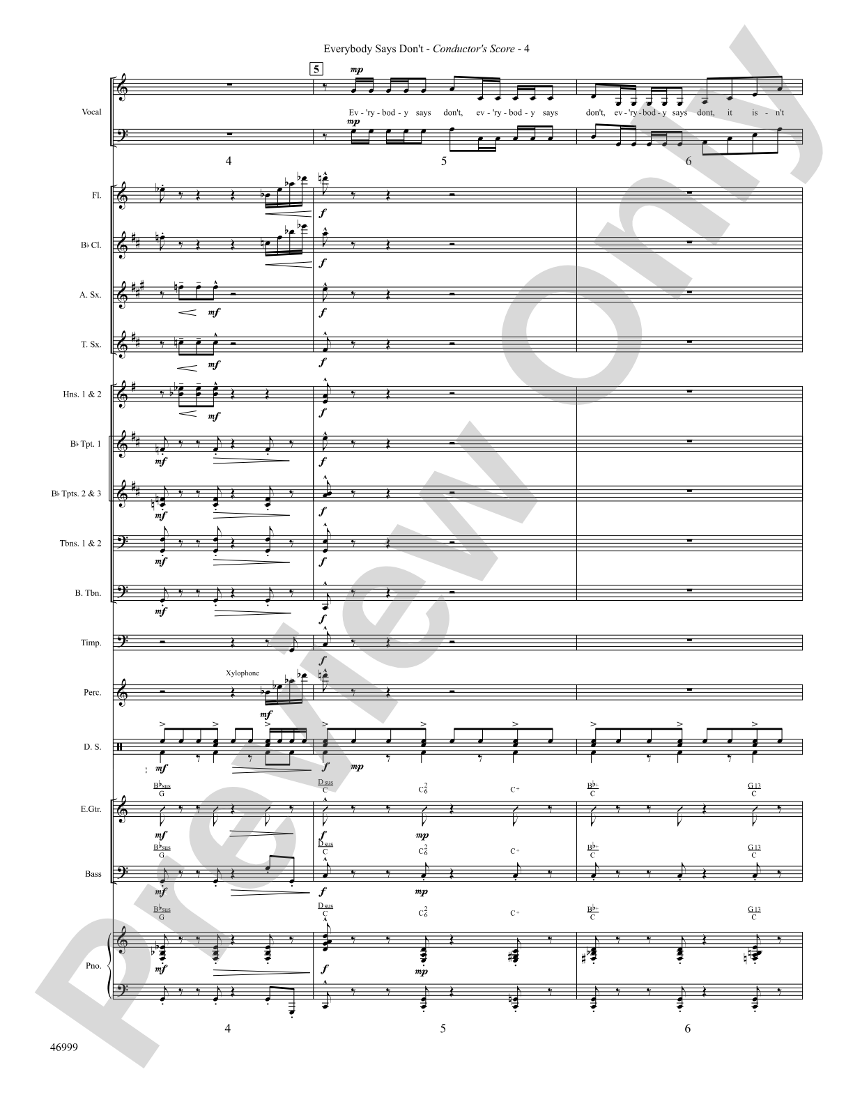 Everybody Says Don't: Choral SoundPax