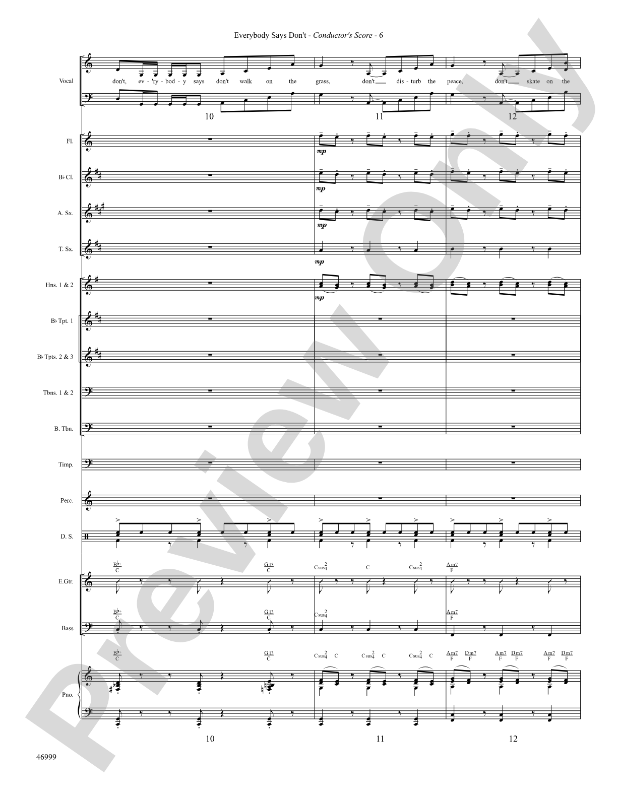 Everybody Says Don't: Choral SoundPax