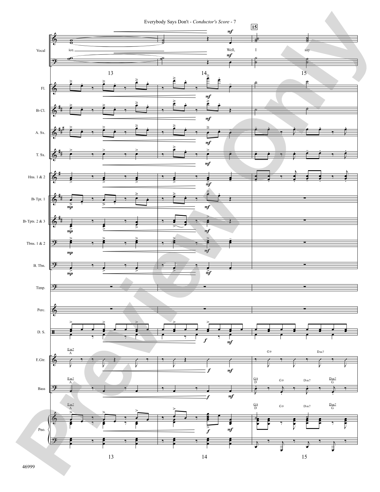 Everybody Says Don't: Choral SoundPax