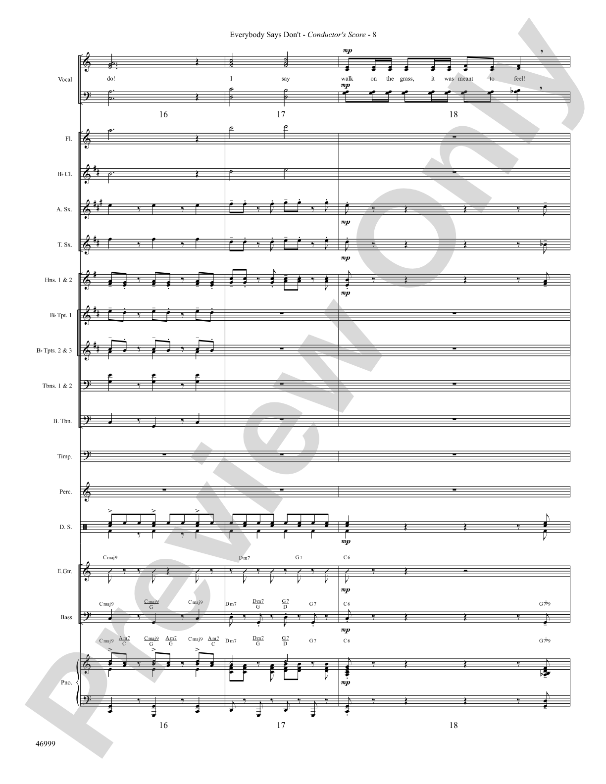 Everybody Says Don't: Choral SoundPax