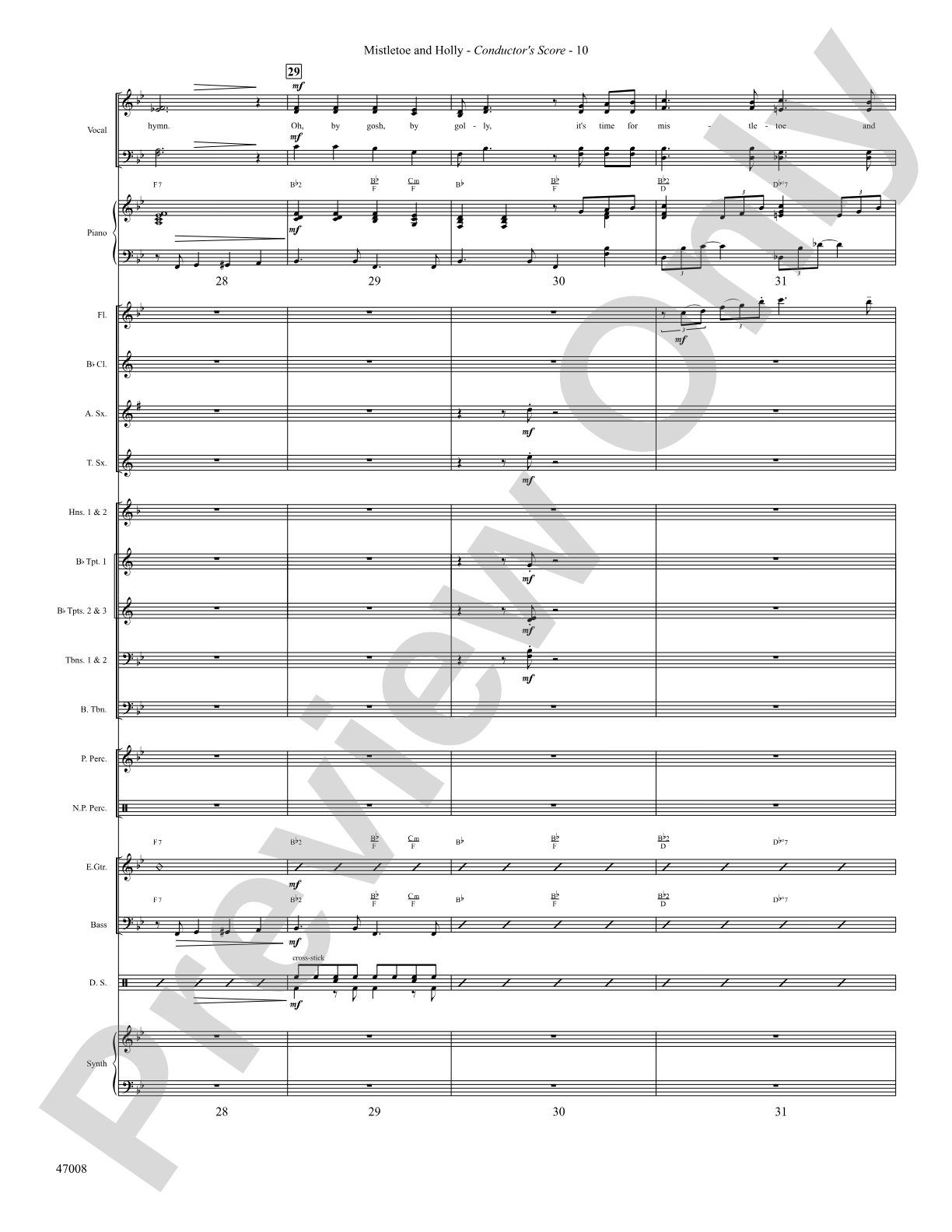 Mistletoe and Holly: Score