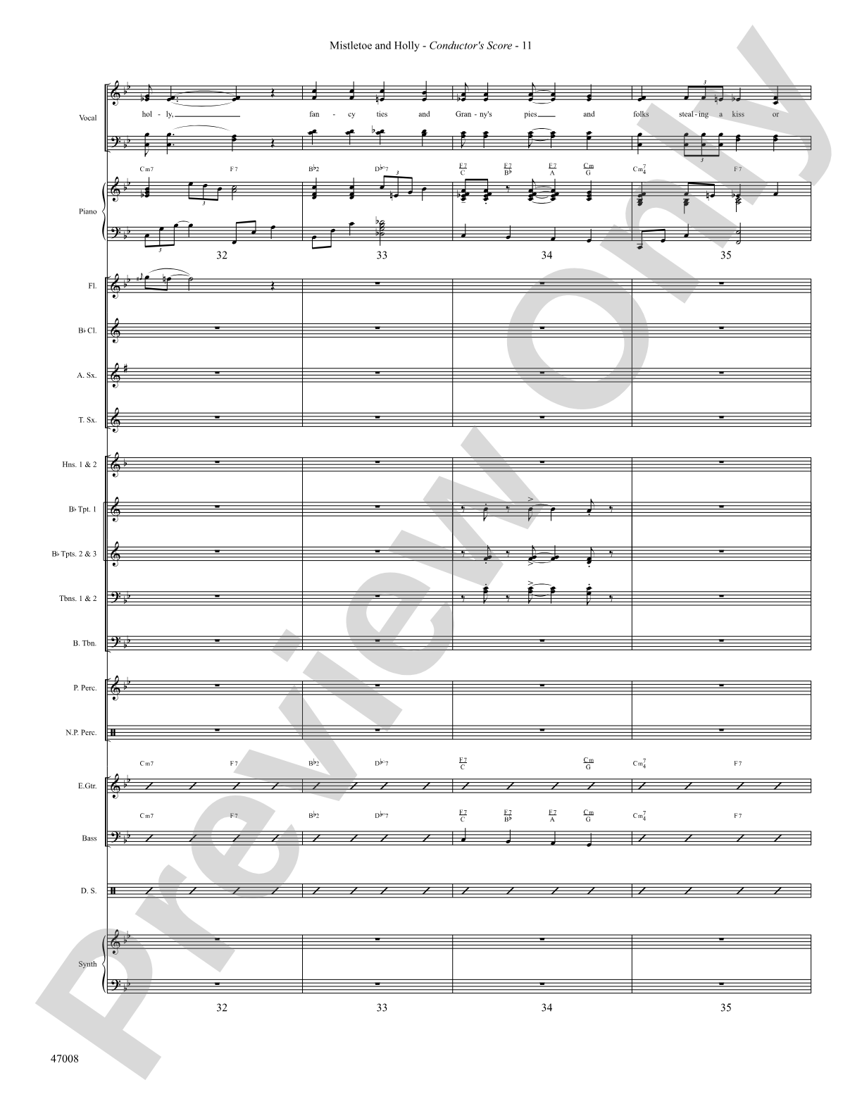 Mistletoe and Holly: Score