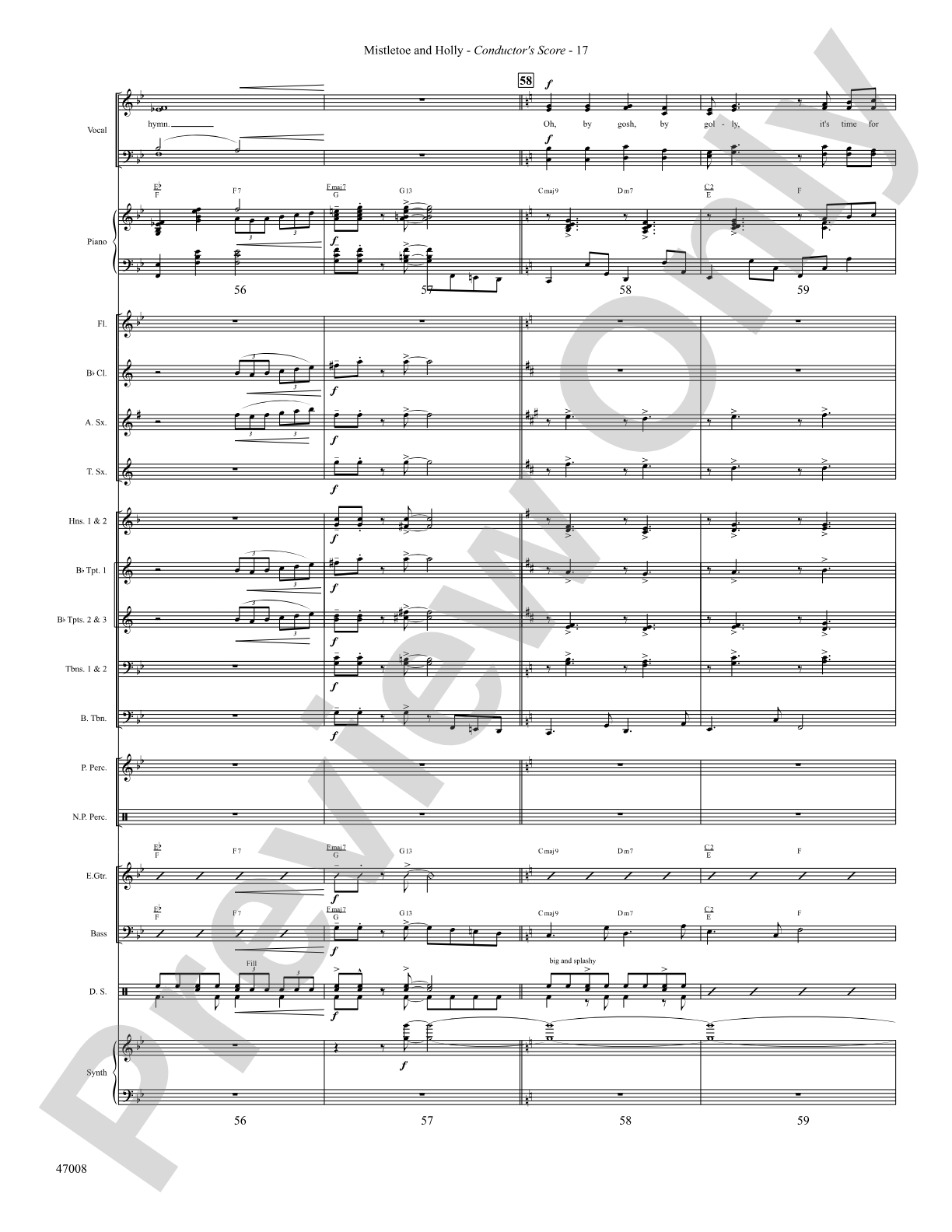 Mistletoe and Holly: Score