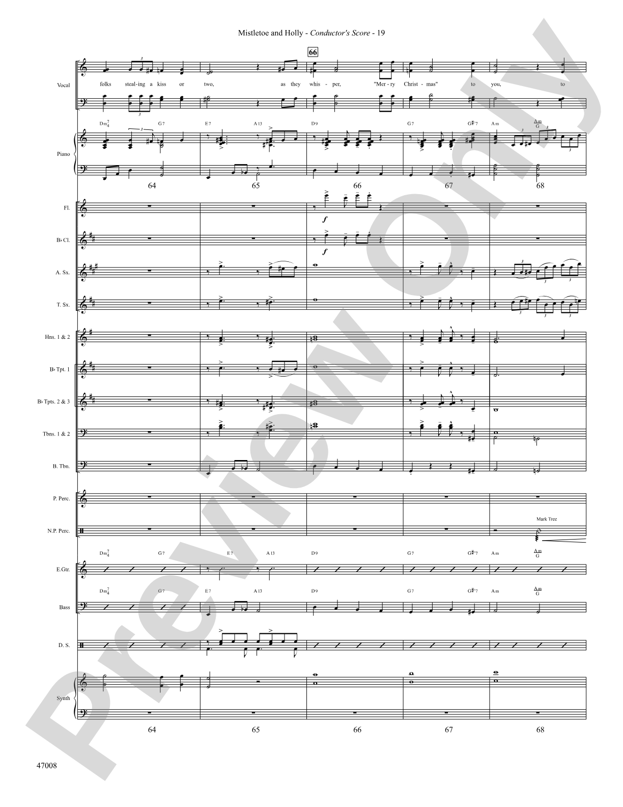 Mistletoe and Holly: Score