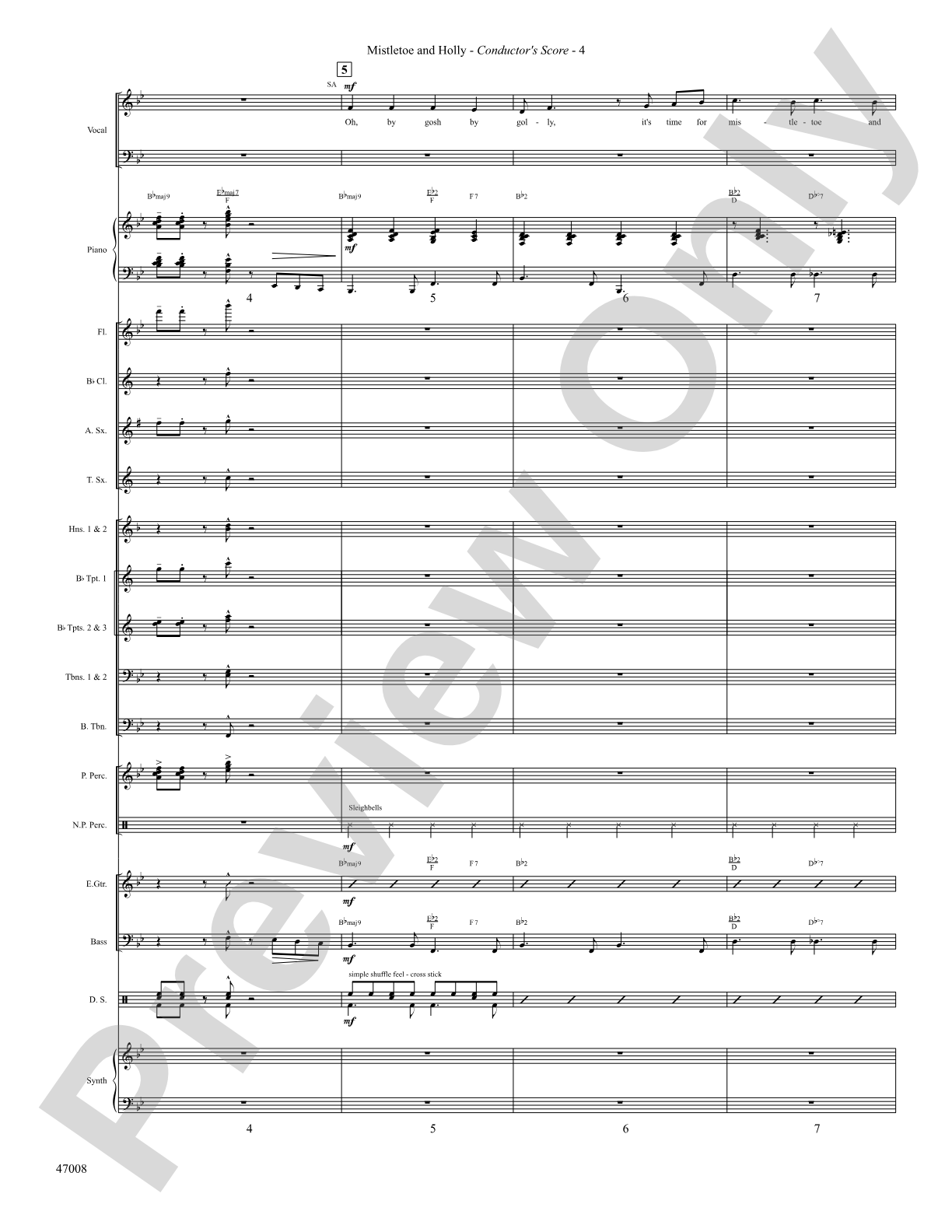 Mistletoe and Holly: Score