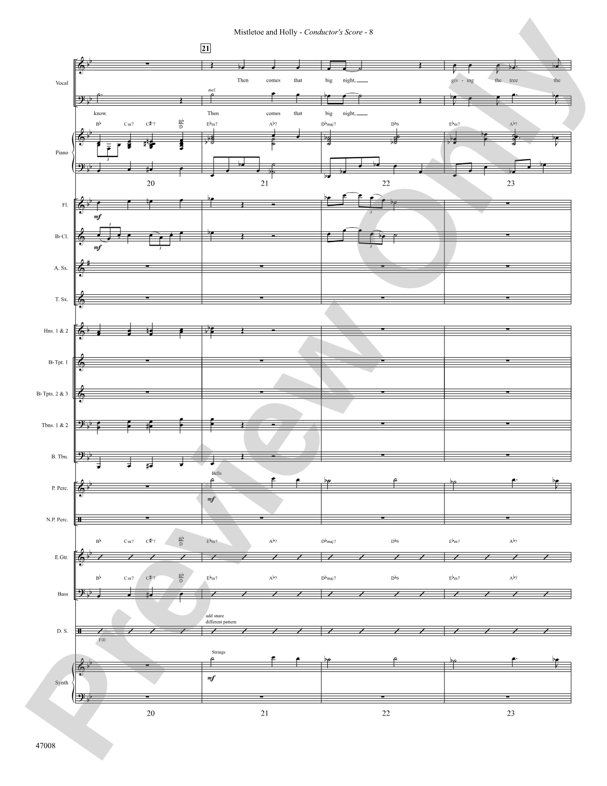 Mistletoe and Holly: Score