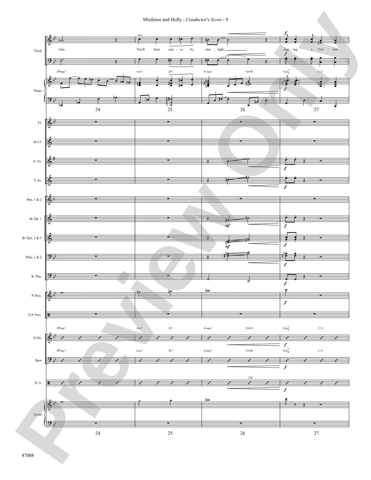 Mistletoe and Holly: Score