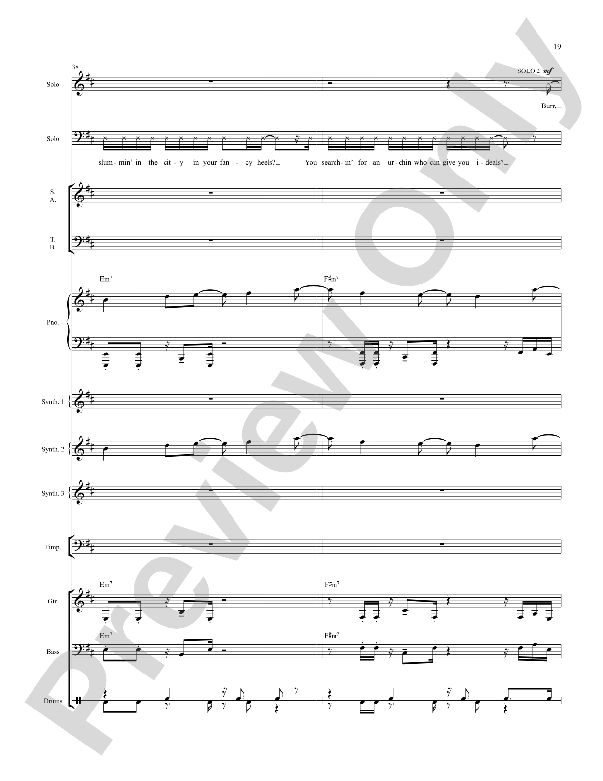 The Schuyler Sisters: Score