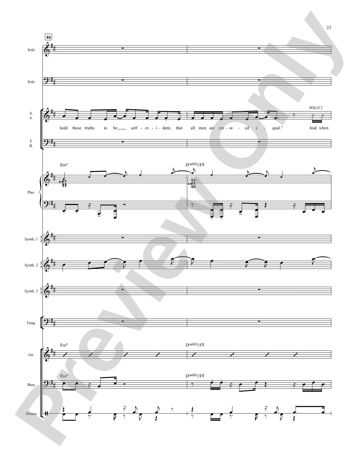 The Schuyler Sisters: Score