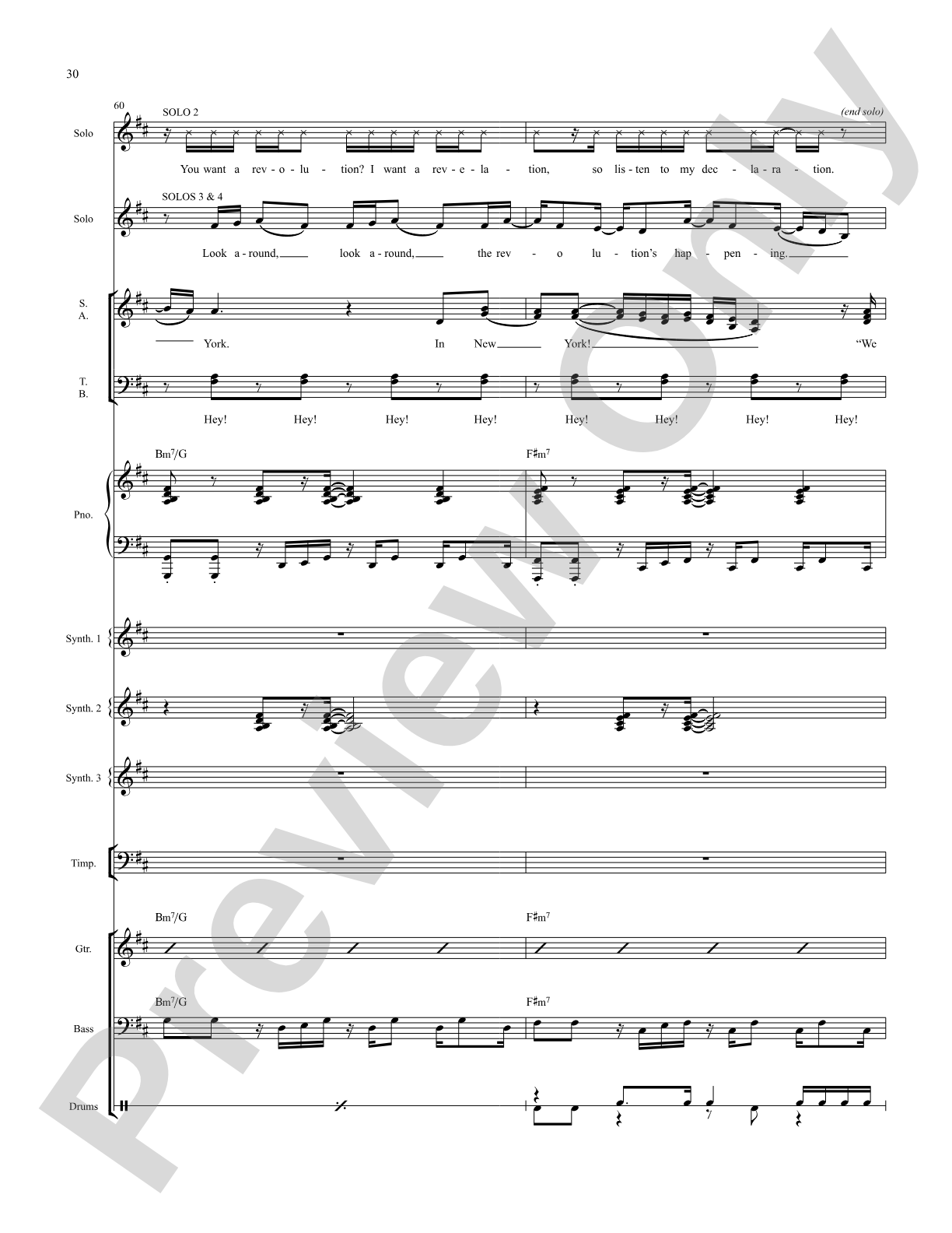 The Schuyler Sisters: Score