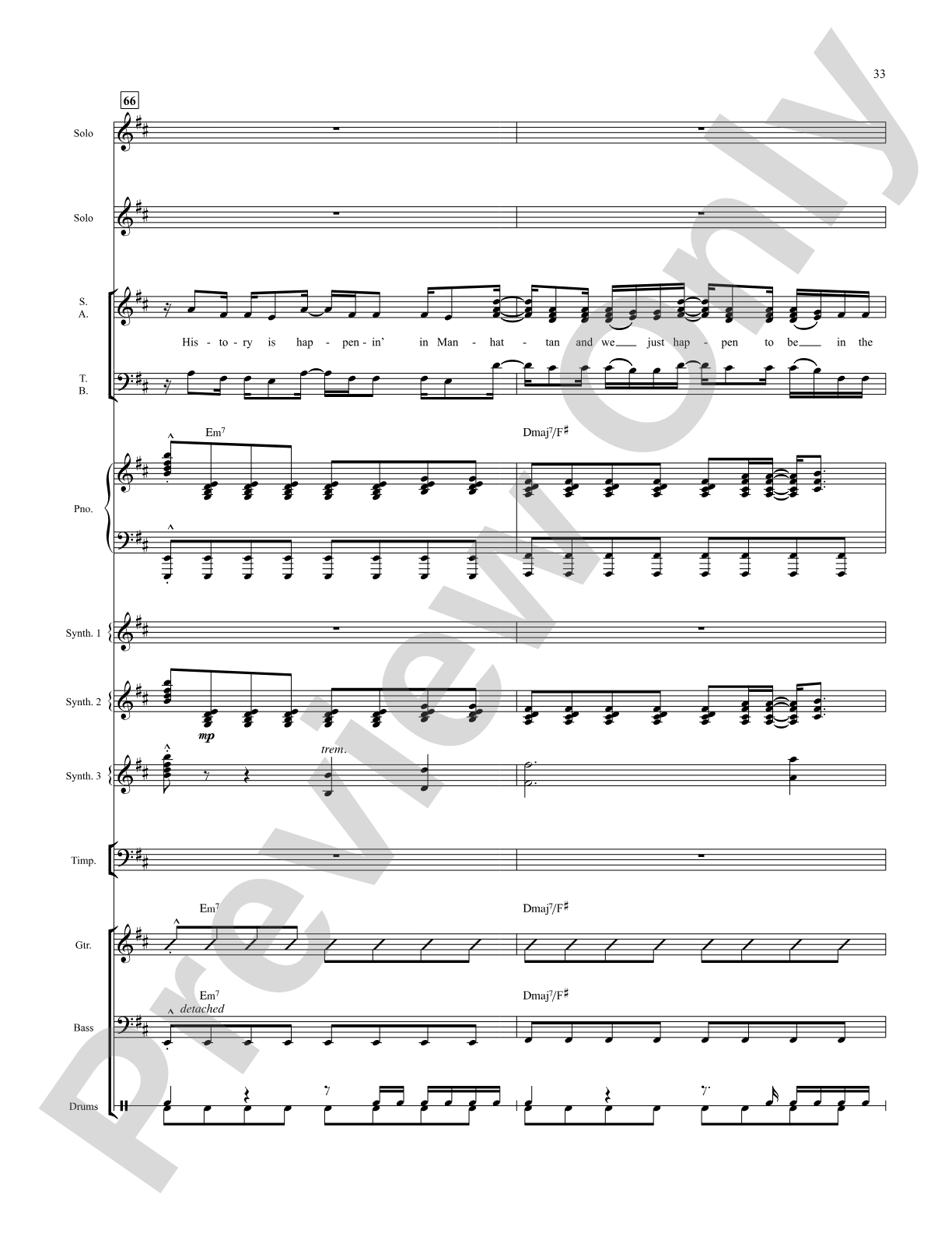 The Schuyler Sisters: Score