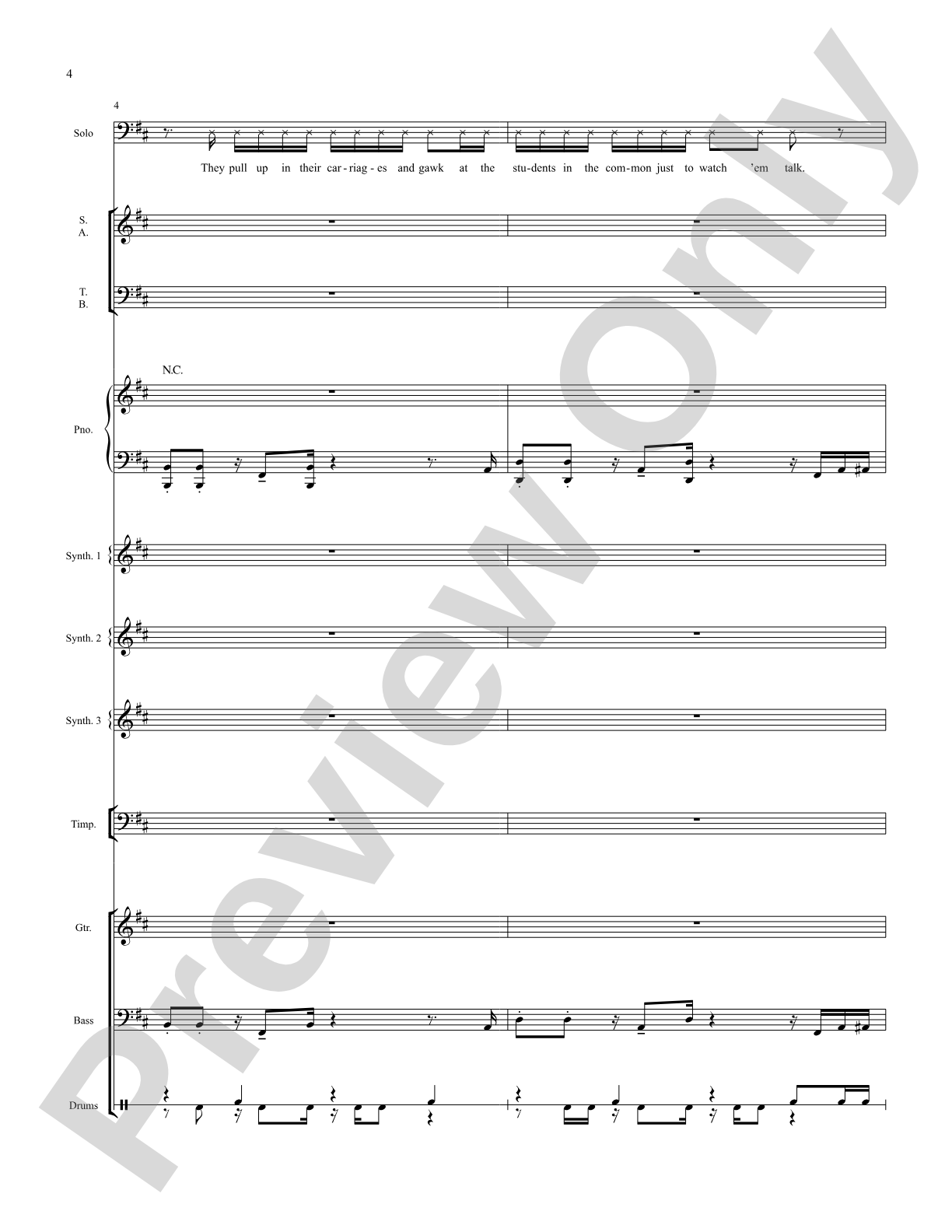 The Schuyler Sisters: Score