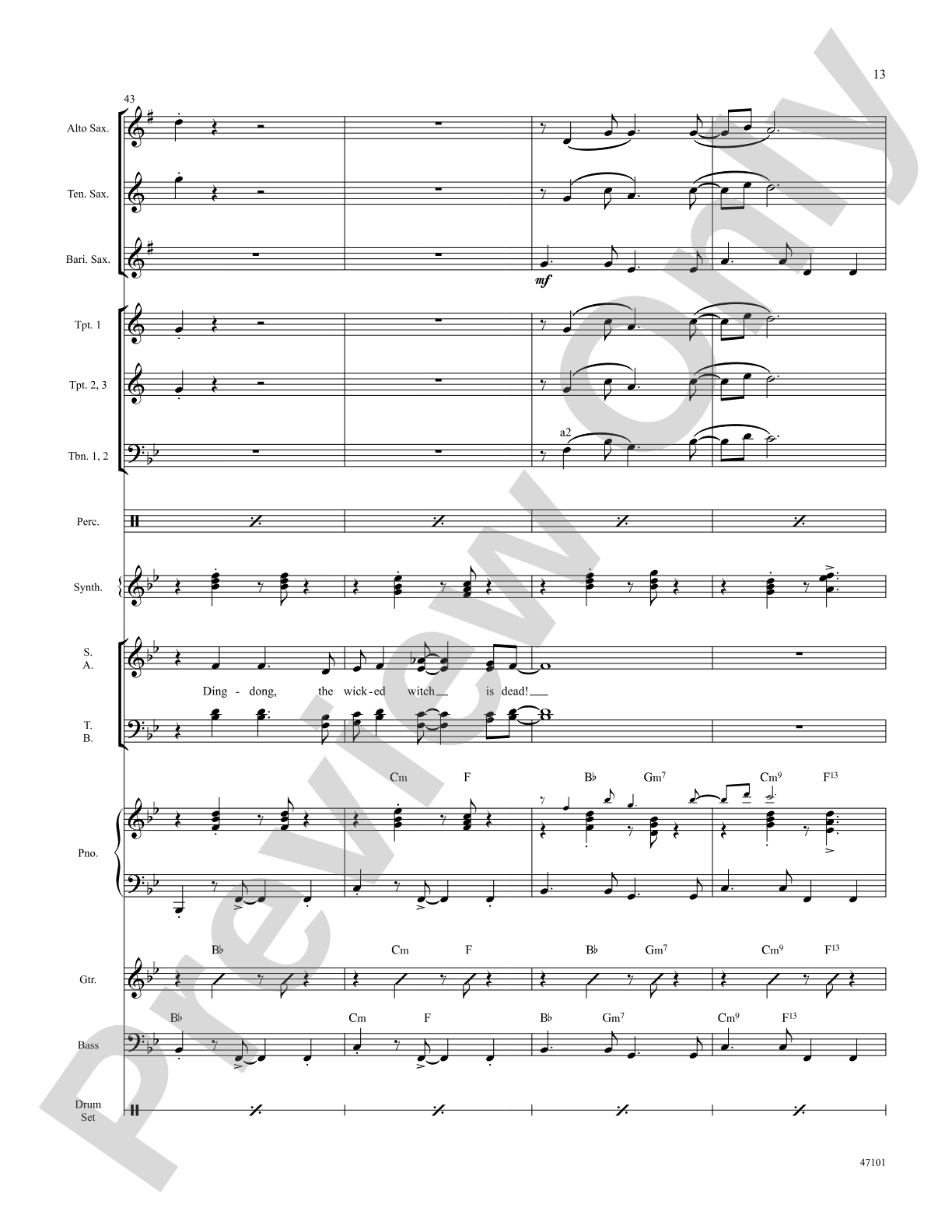 Ding-Dong! The Witch Is Dead: Choral SoundPax