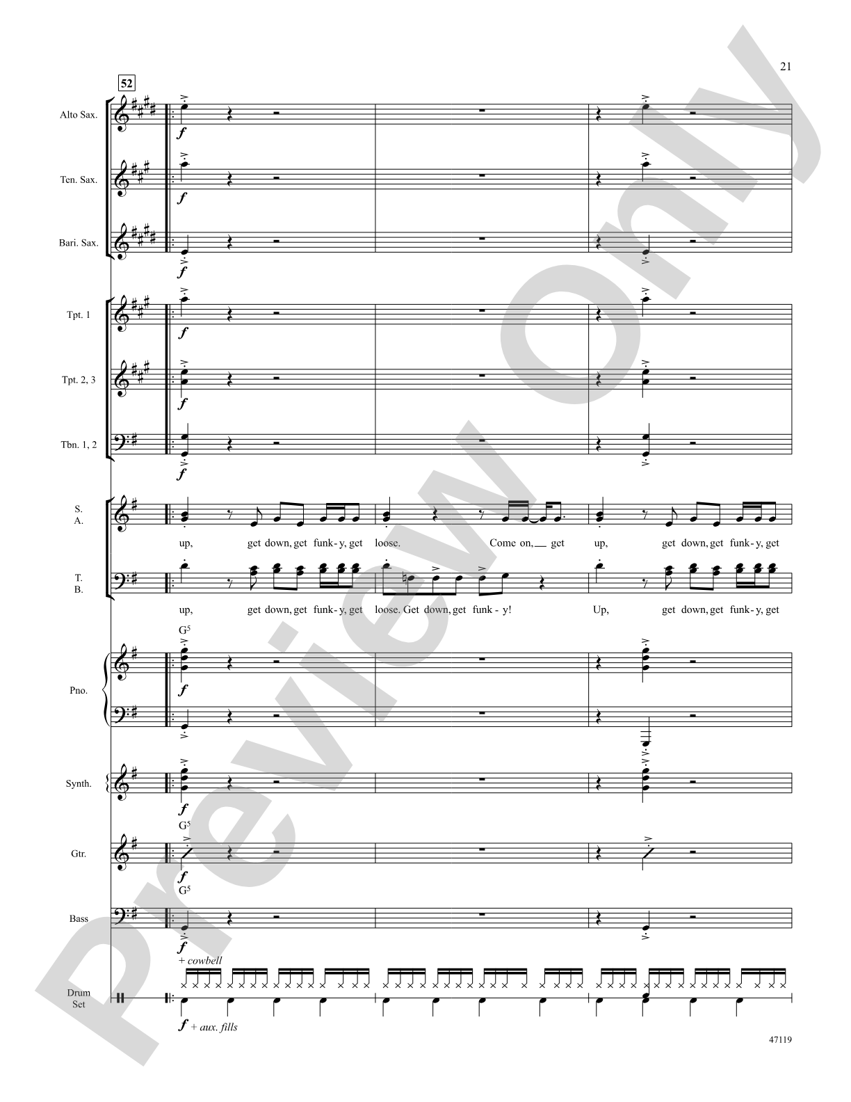Get Up, Get Down, Get Funky, Get Loose: Choral SoundPax