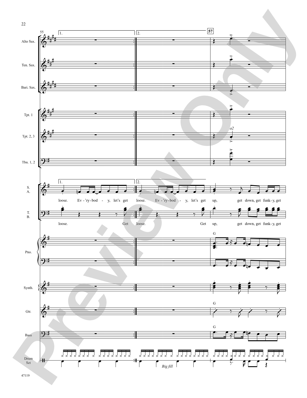 Get Up, Get Down, Get Funky, Get Loose: Choral SoundPax