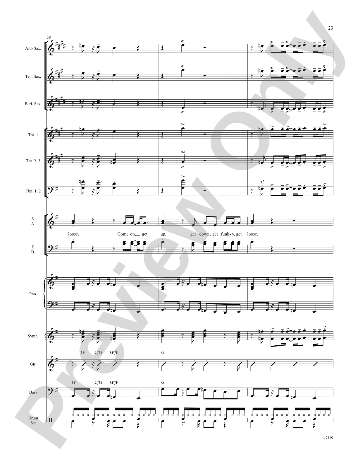 Get Up, Get Down, Get Funky, Get Loose: Choral SoundPax