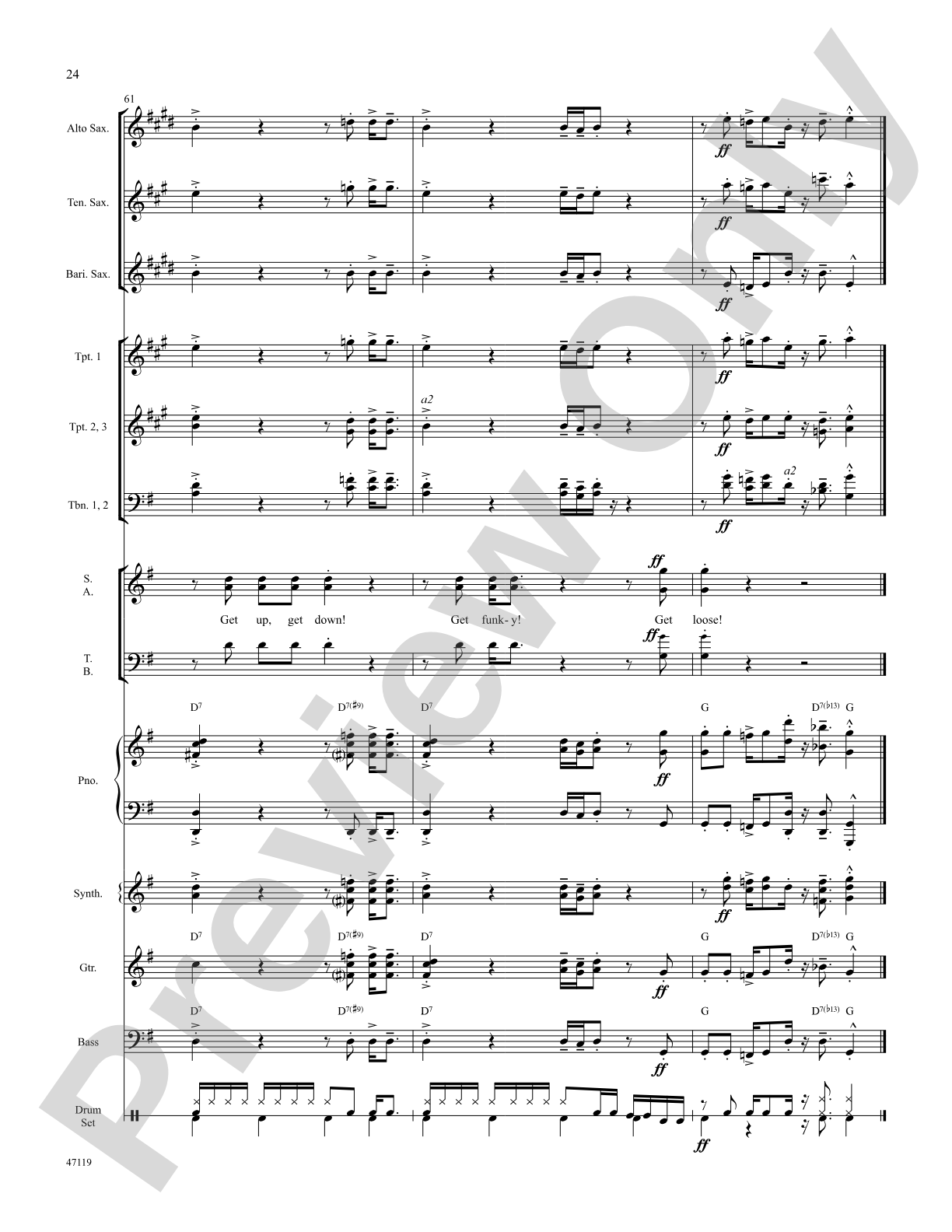 Get Up, Get Down, Get Funky, Get Loose: Choral SoundPax