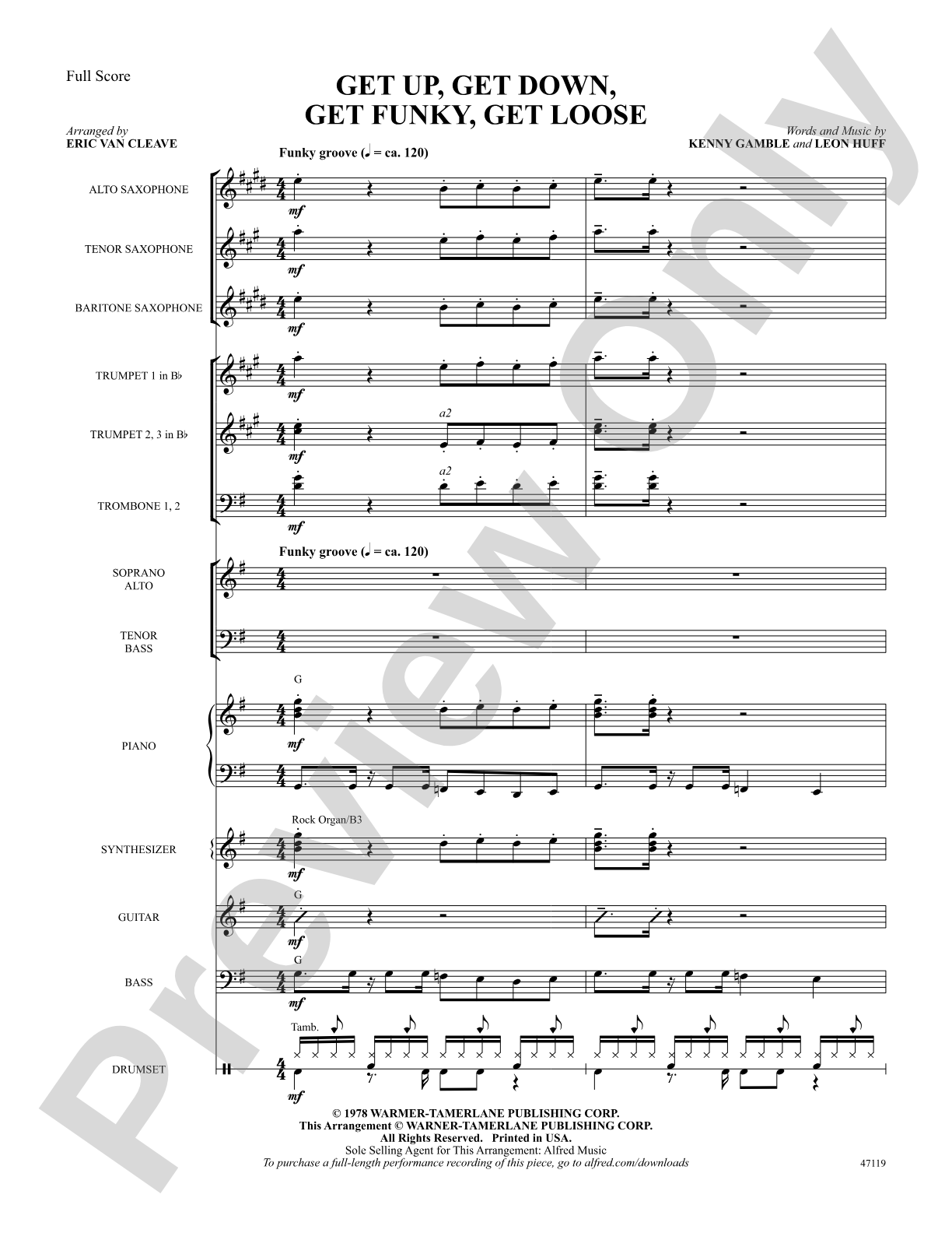 Get Up, Get Down, Get Funky, Get Loose: Choral SoundPax