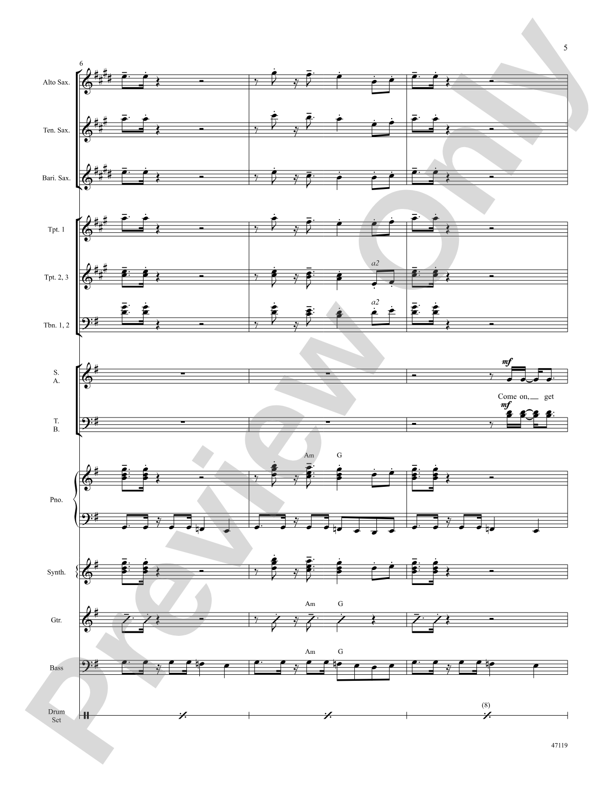 Get Up, Get Down, Get Funky, Get Loose: Choral SoundPax