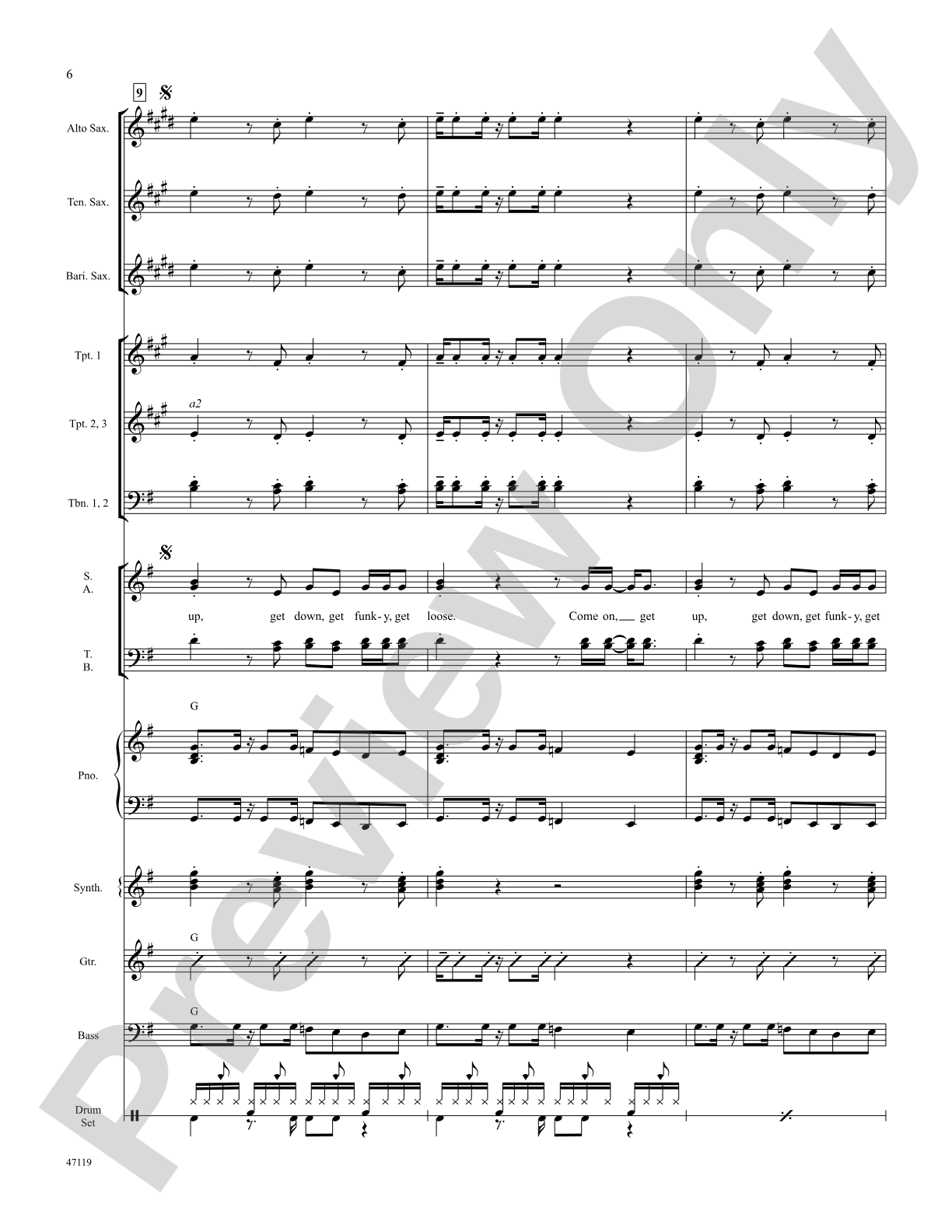 Get Up, Get Down, Get Funky, Get Loose: Choral SoundPax