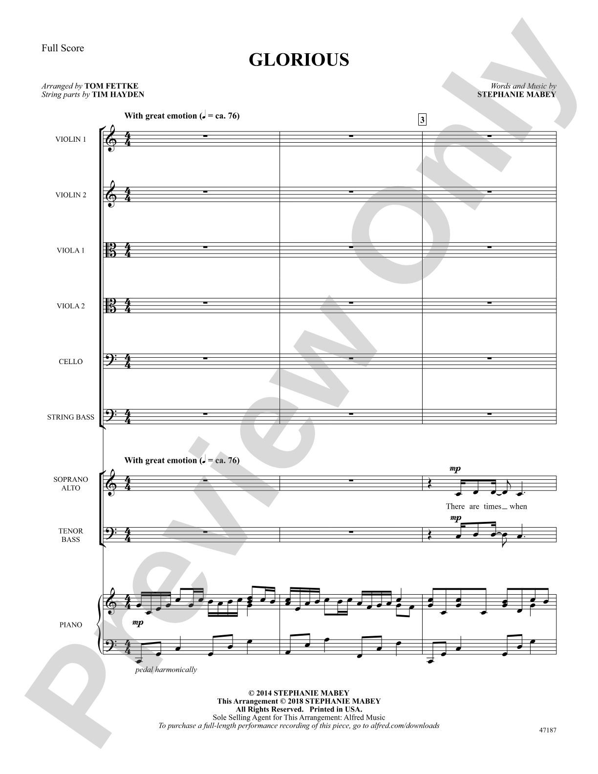 Glorious: Choral SoundPax