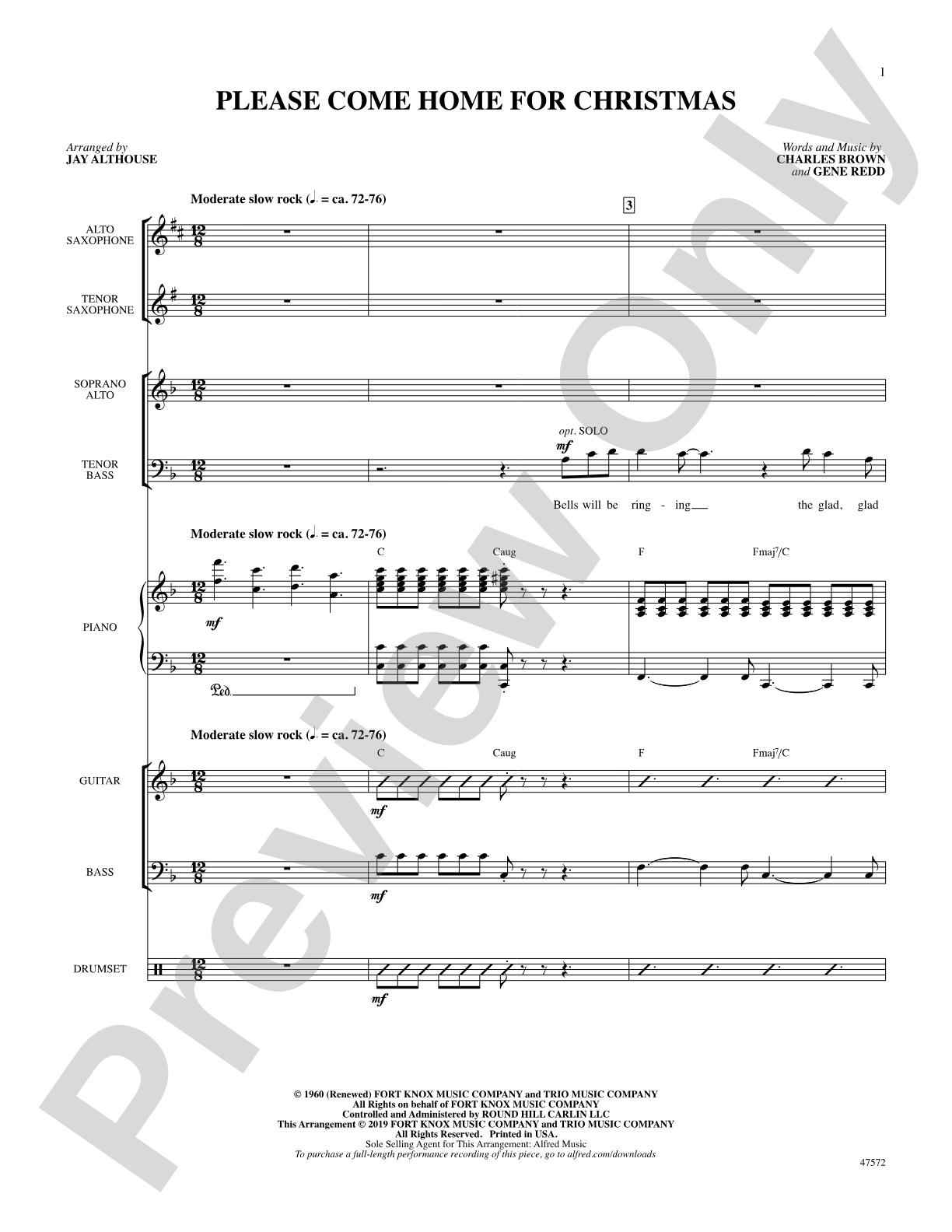 Please Come Home for Christmas: Choral SoundPax