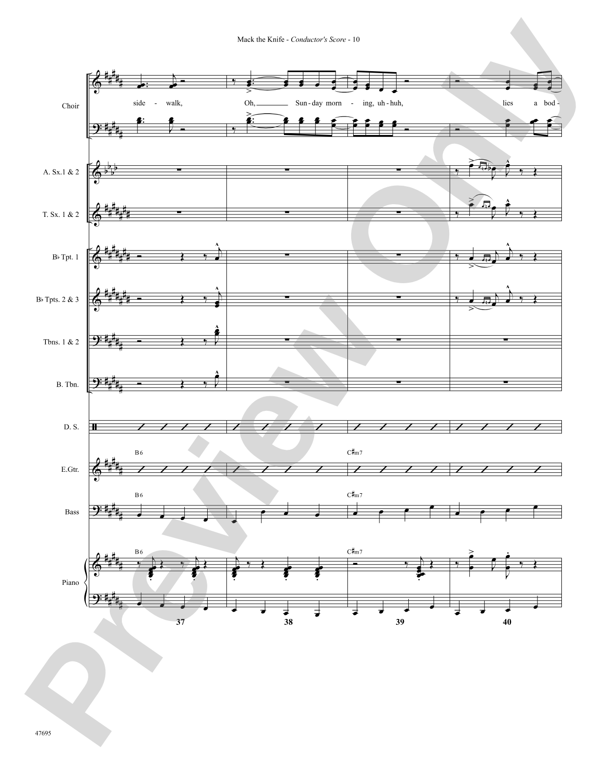 Mack the Knife: Choral SoundPax