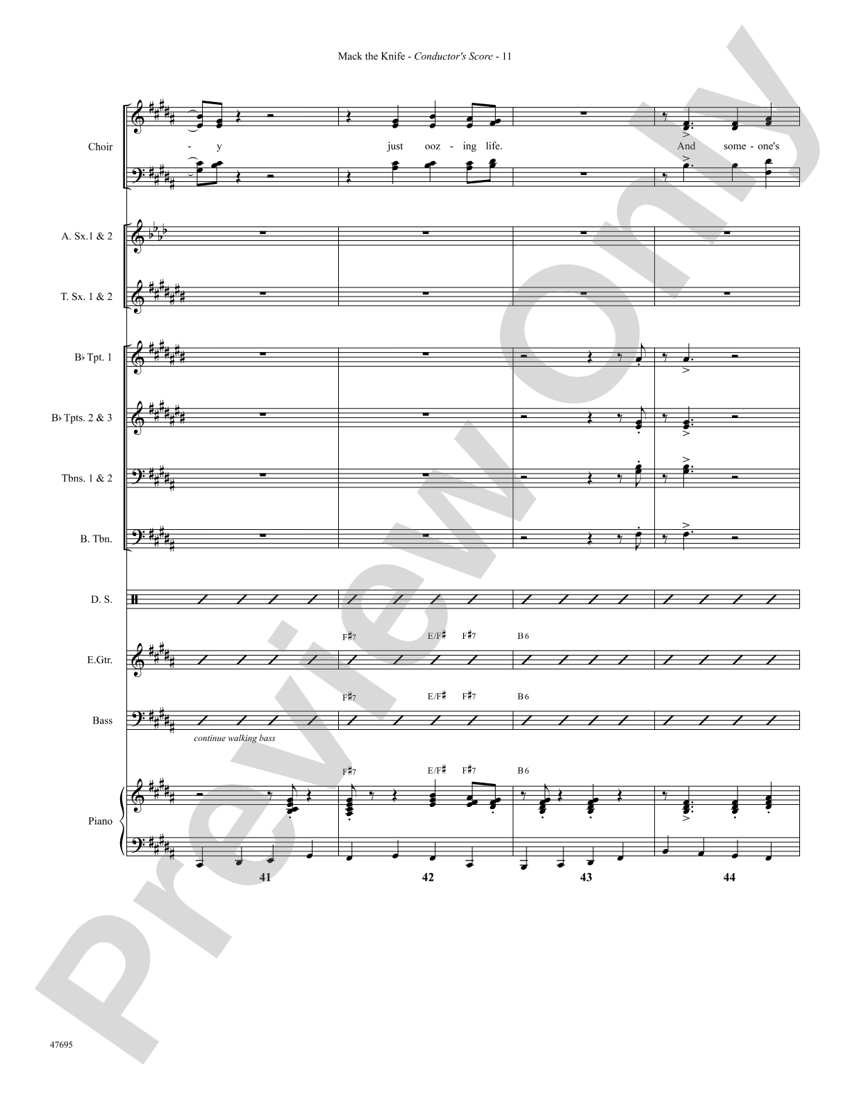 Mack the Knife: Choral SoundPax