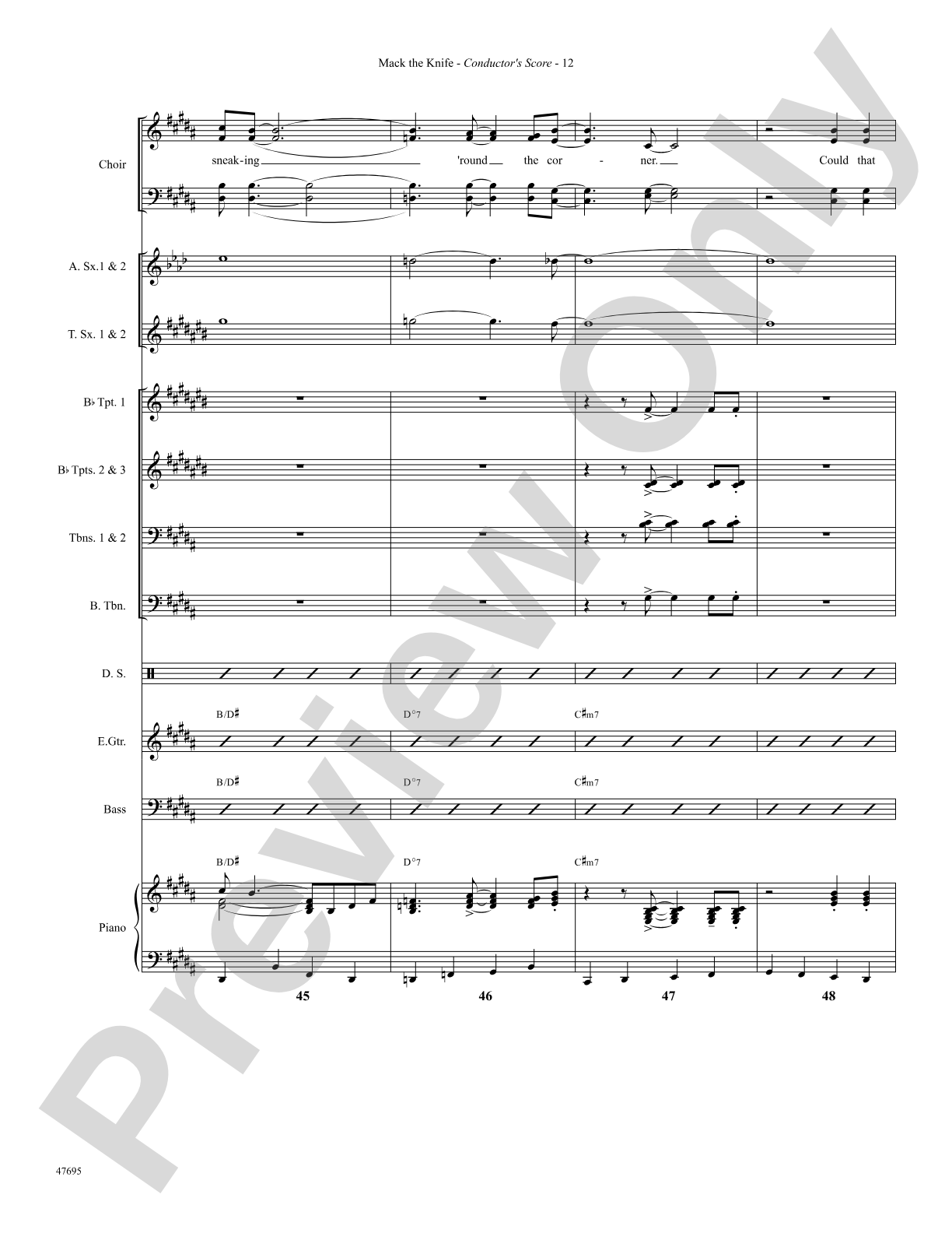 Mack the Knife: Choral SoundPax