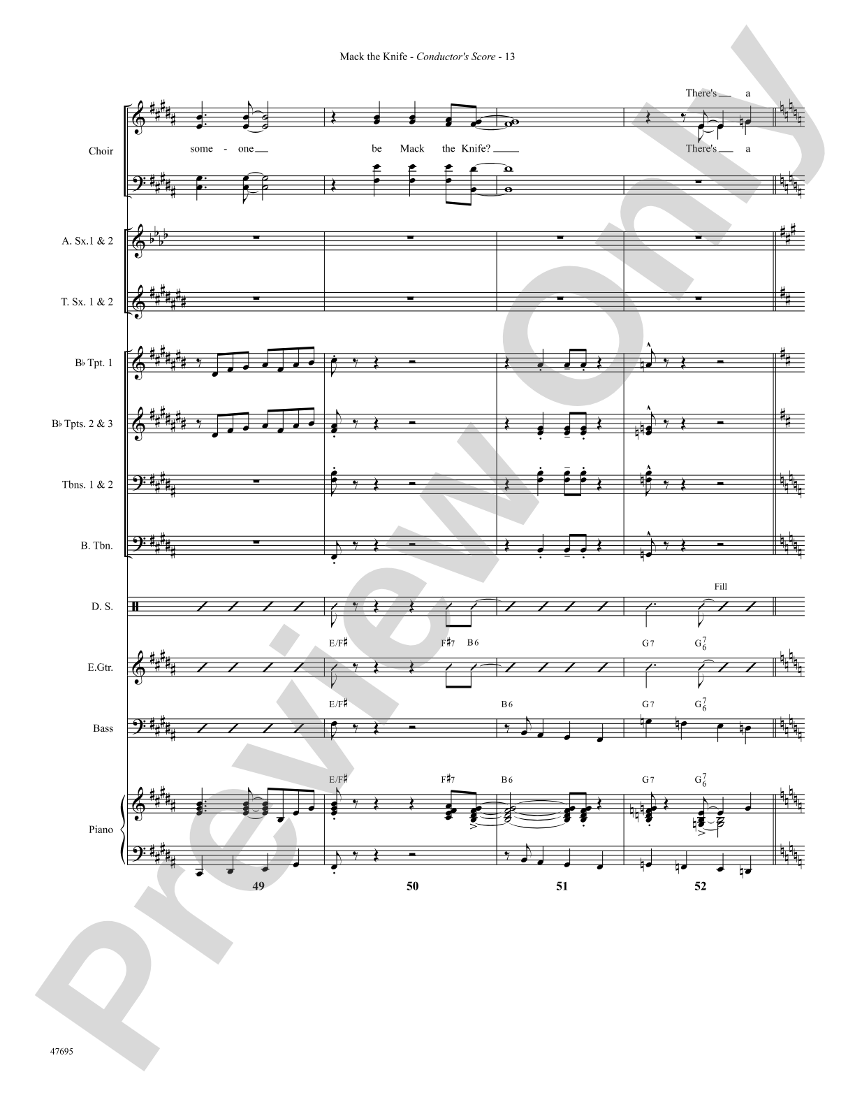 Mack the Knife: Choral SoundPax