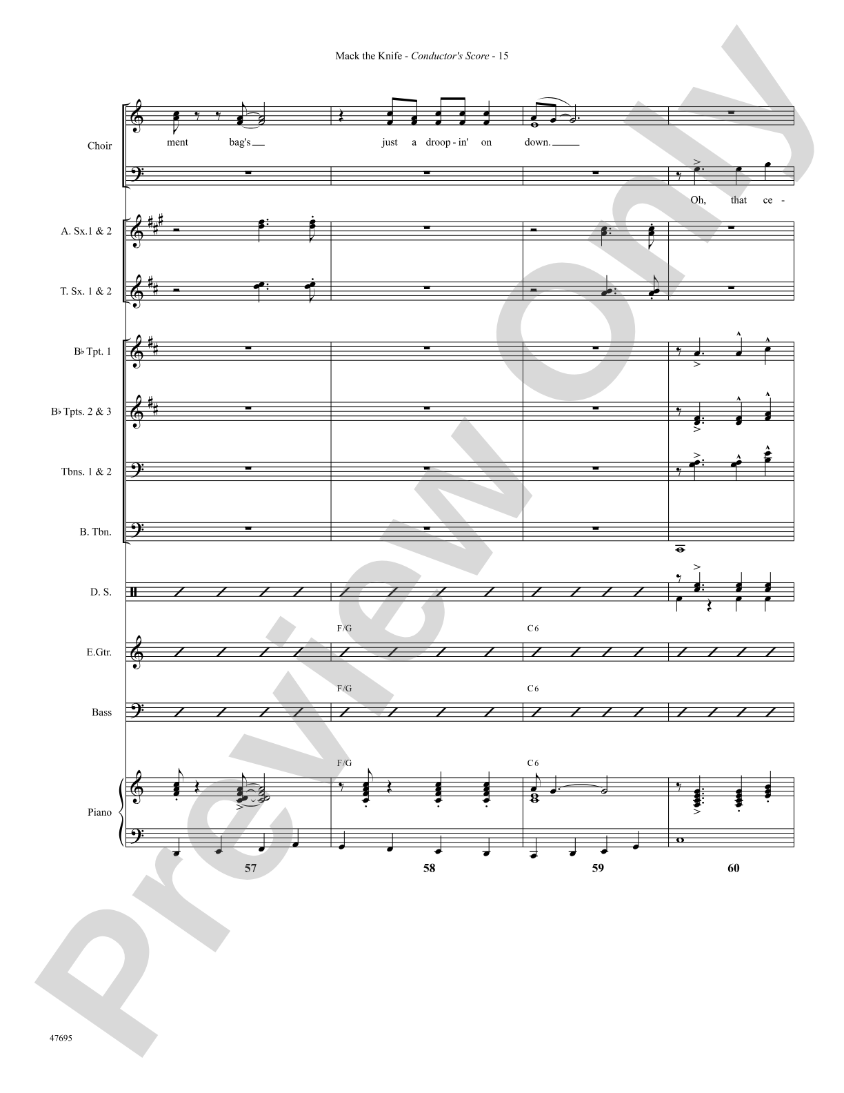 Mack the Knife: Choral SoundPax