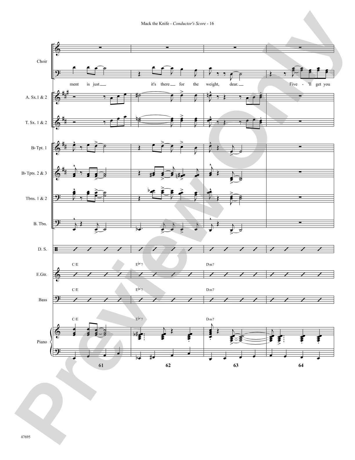 Mack the Knife: Choral SoundPax