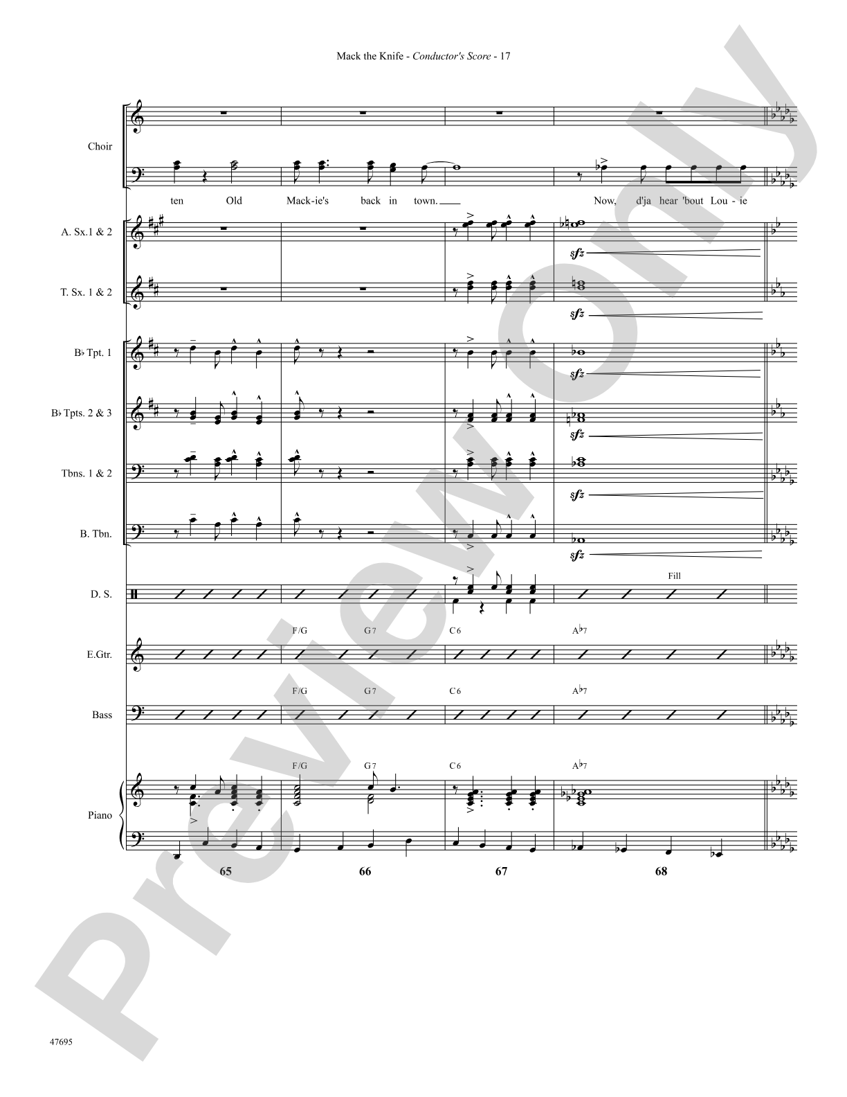 Mack the Knife: Choral SoundPax