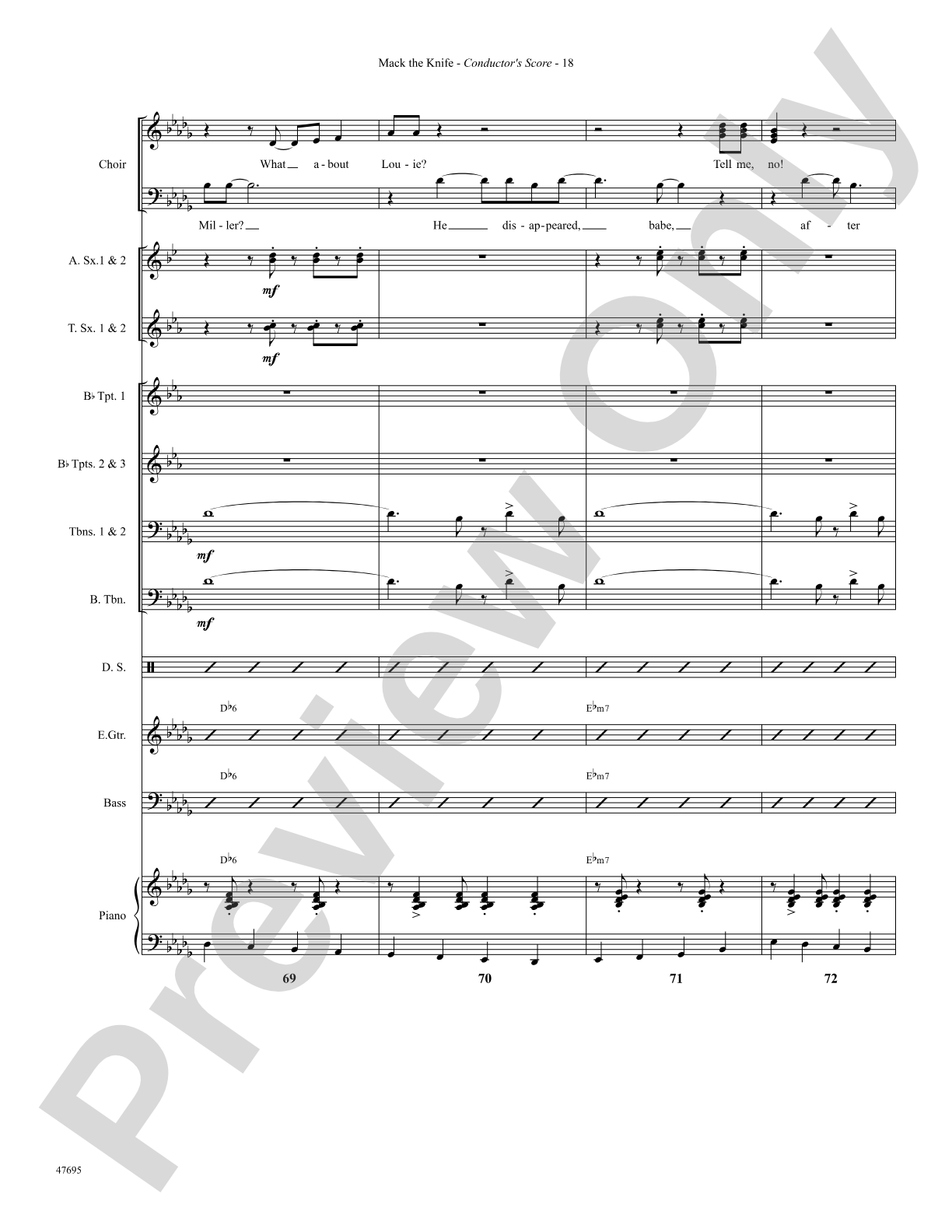 Mack the Knife: Choral SoundPax