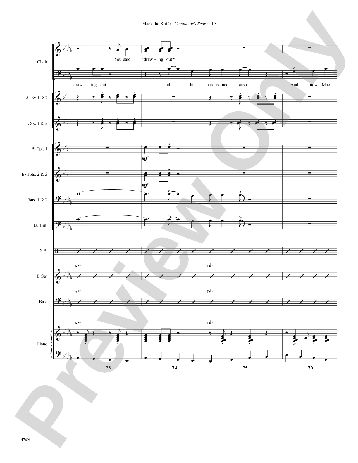 Mack the Knife: Choral SoundPax