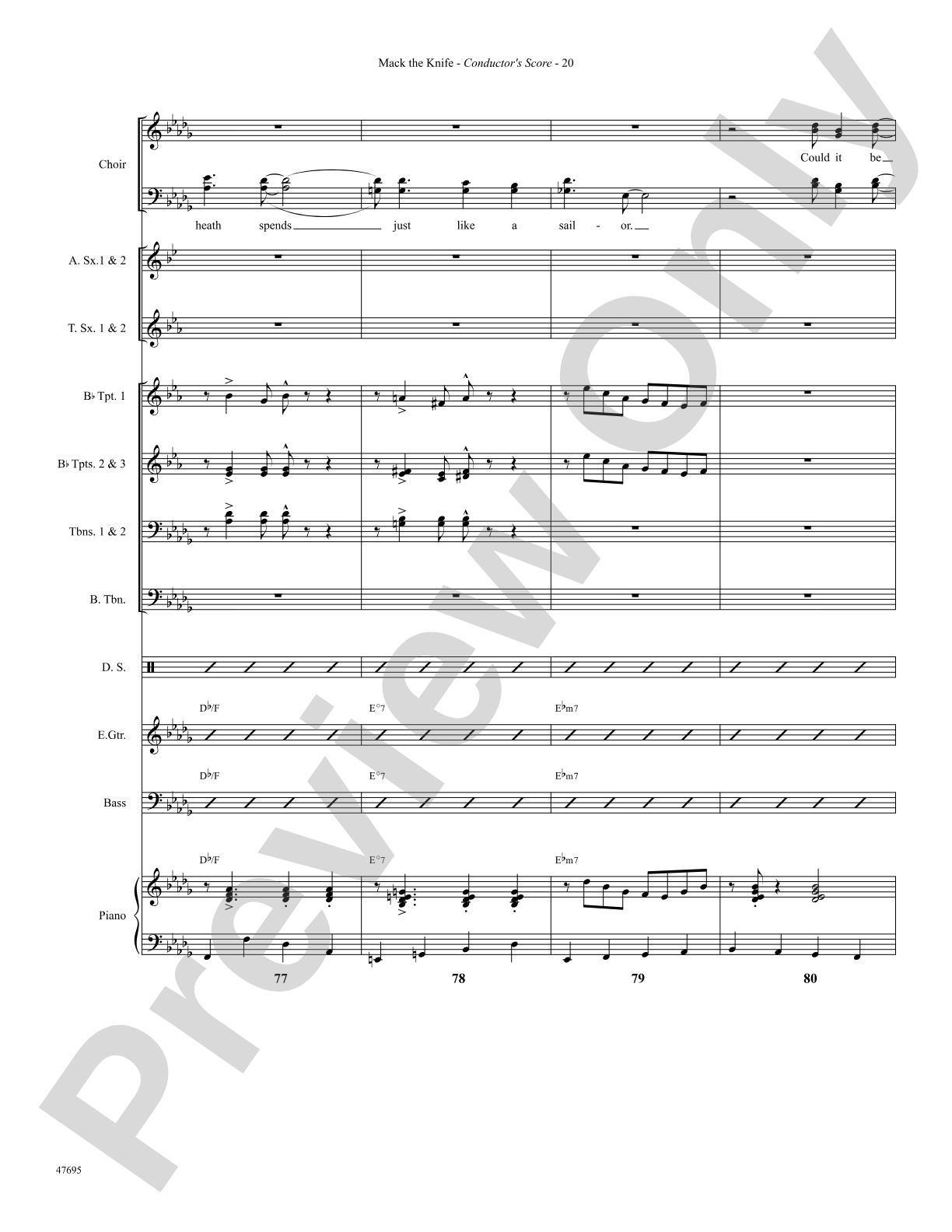 Mack the Knife: Choral SoundPax