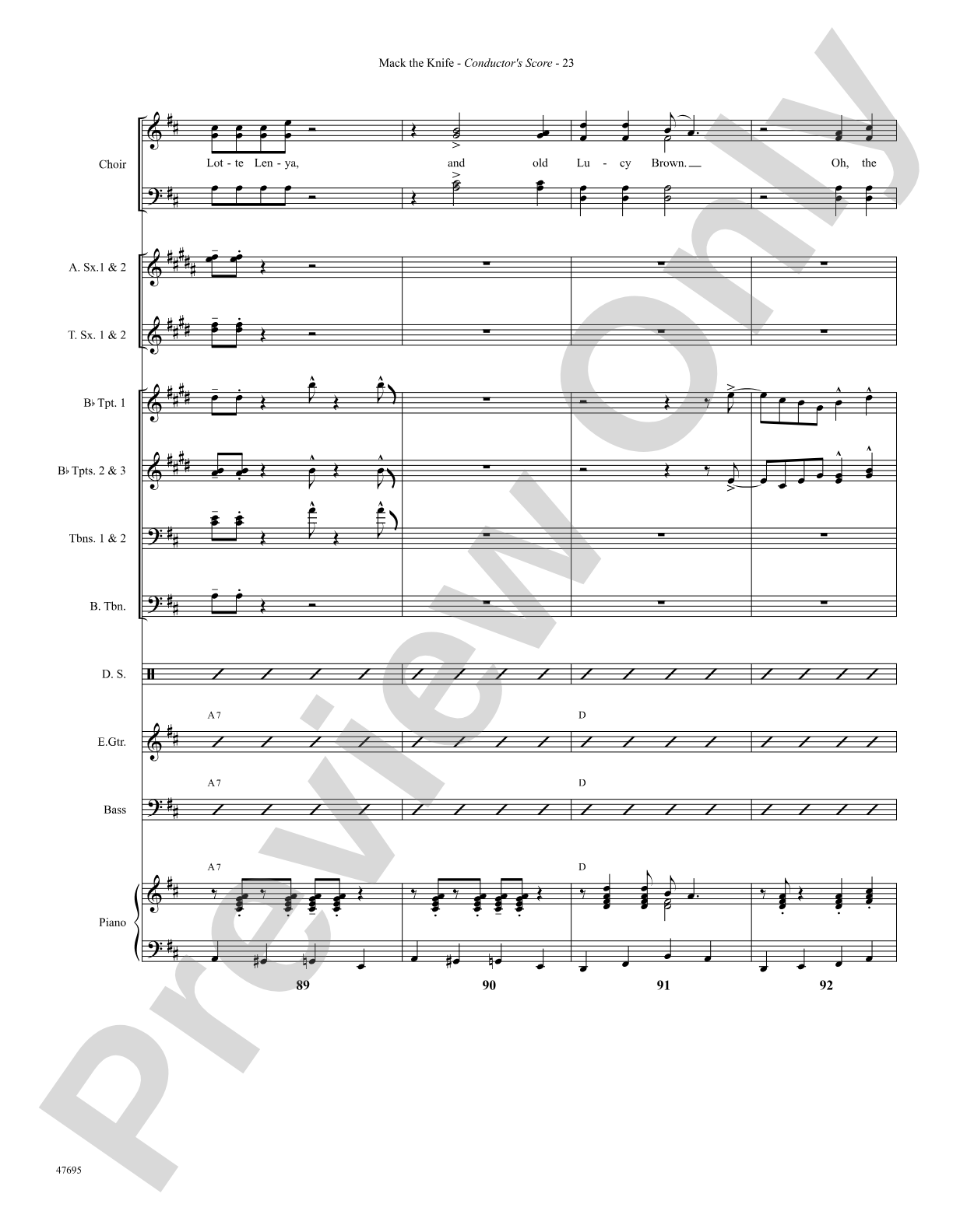 Mack the Knife: Choral SoundPax