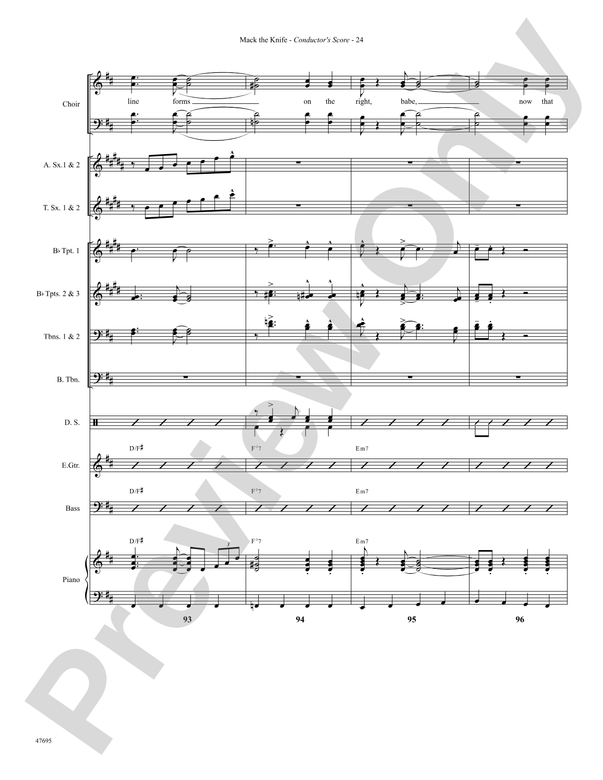 Mack the Knife: Choral SoundPax