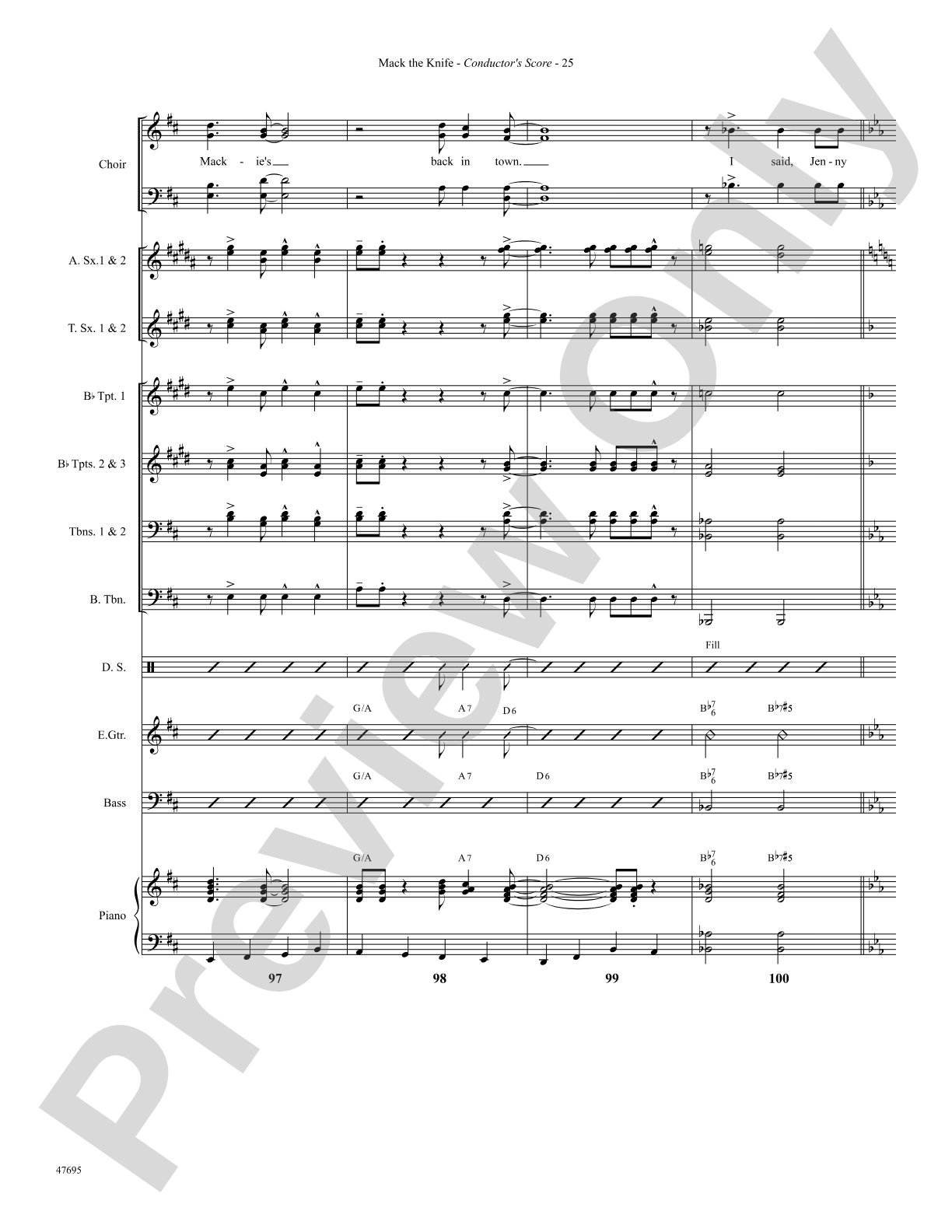 Mack the Knife: Choral SoundPax