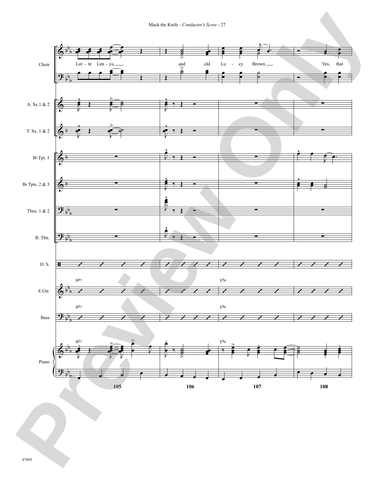 Mack the Knife: Choral SoundPax