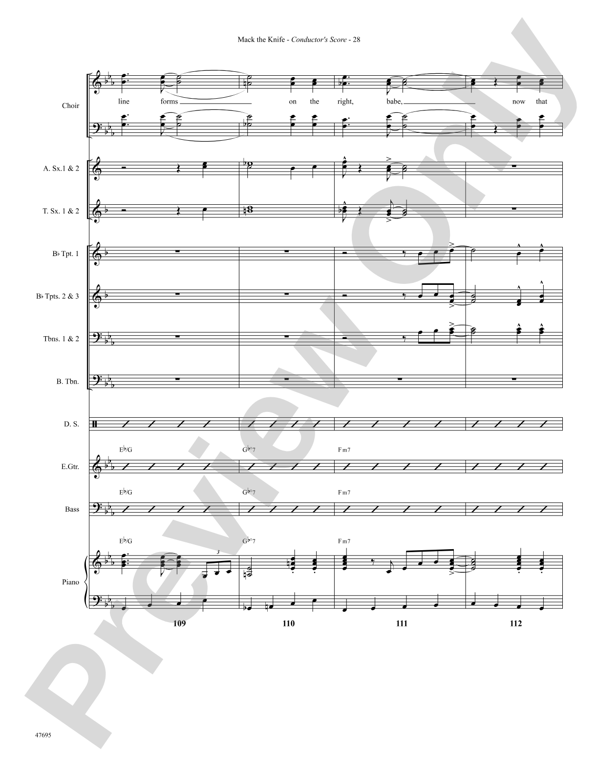 Mack the Knife: Choral SoundPax