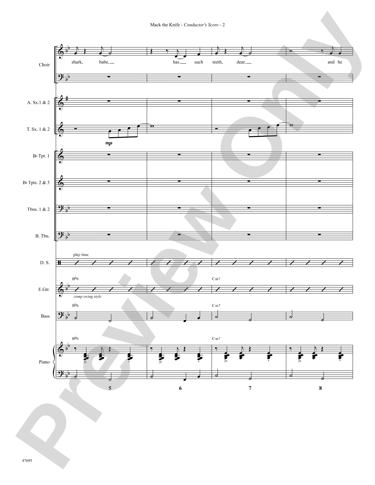 Mack the Knife: Choral SoundPax