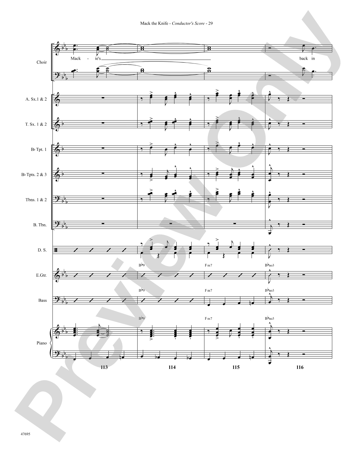 Mack the Knife: Choral SoundPax