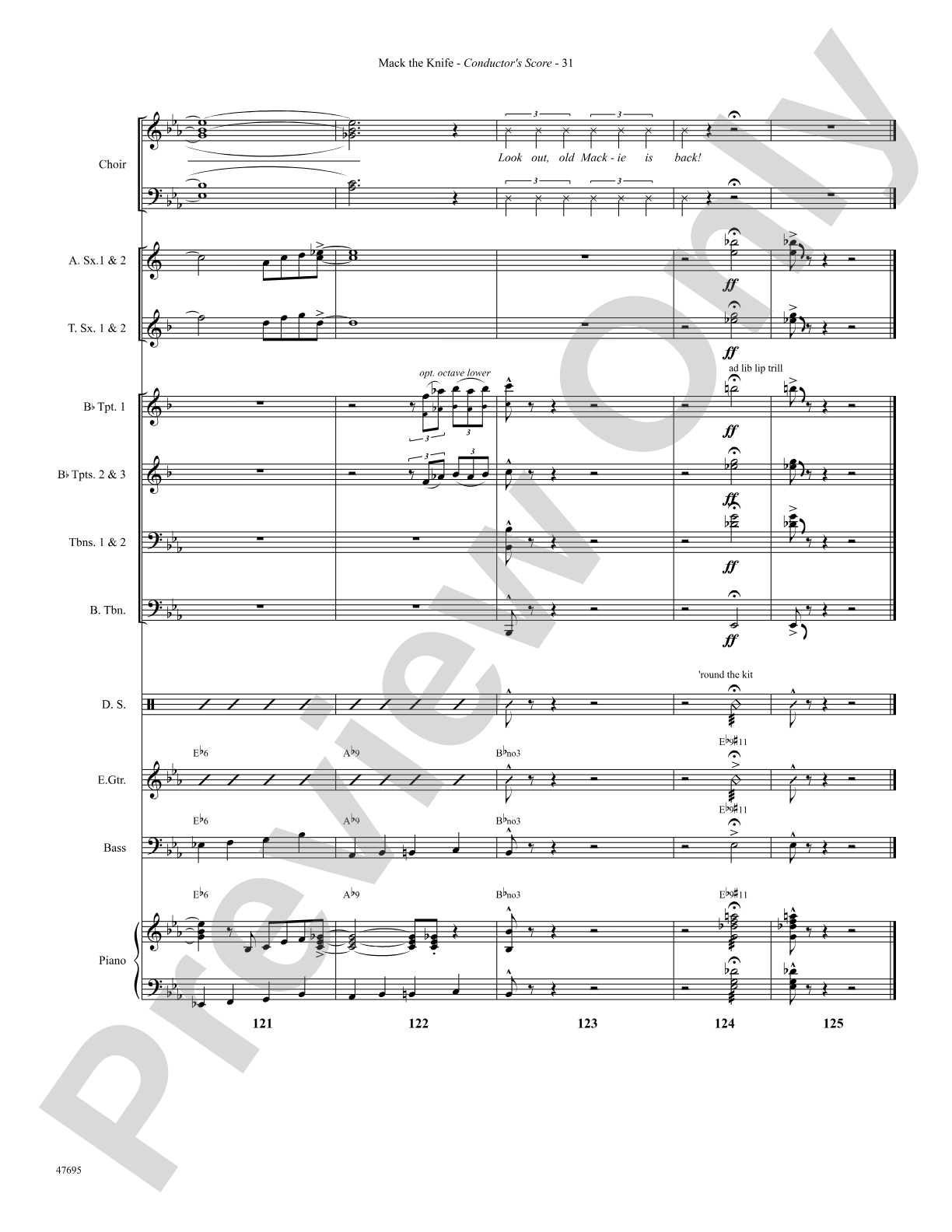 Mack the Knife: Choral SoundPax