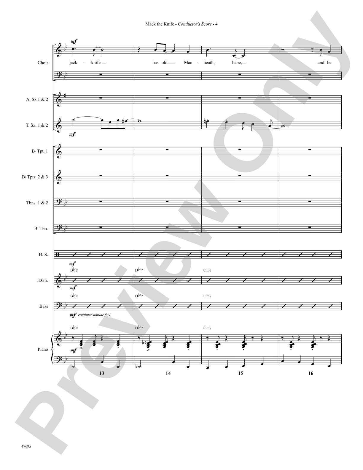 Mack the Knife: Choral SoundPax